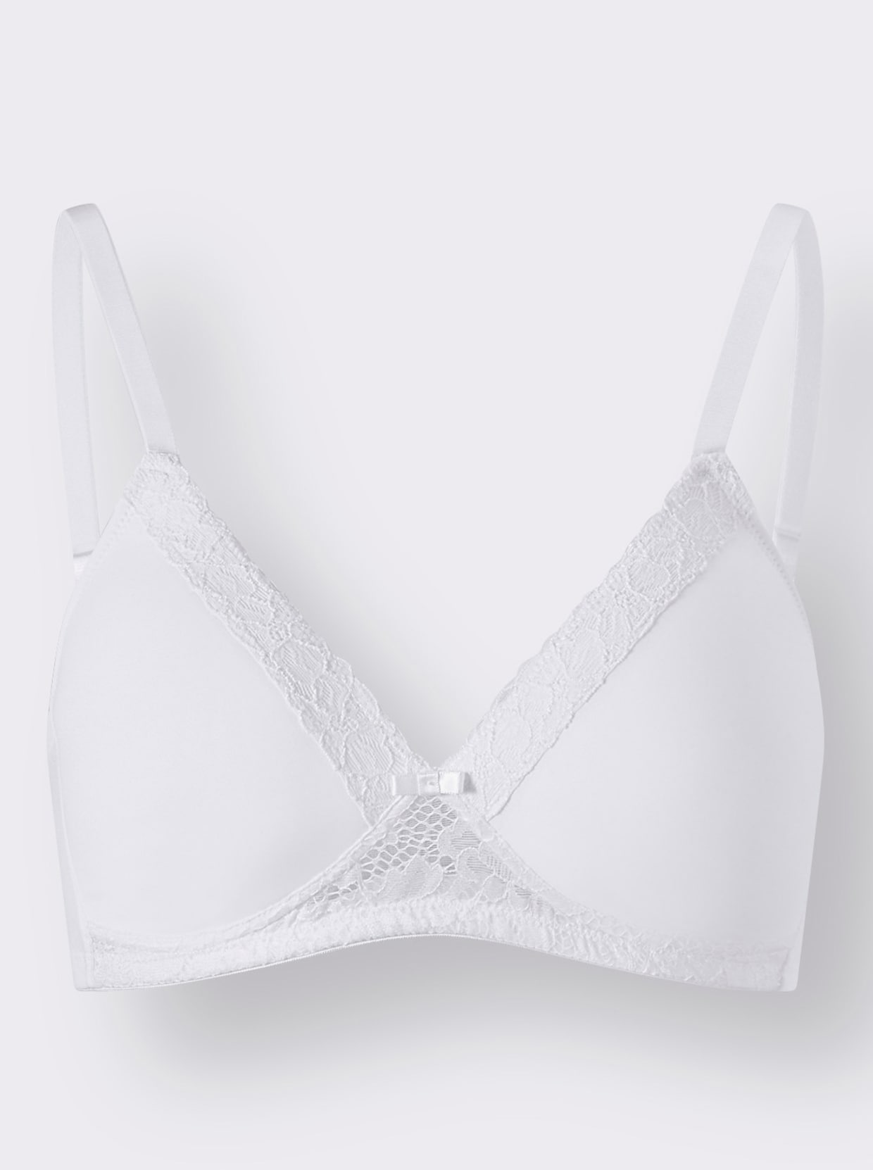 wäschepur Soutien-gorge à coques sans armatures - blanc