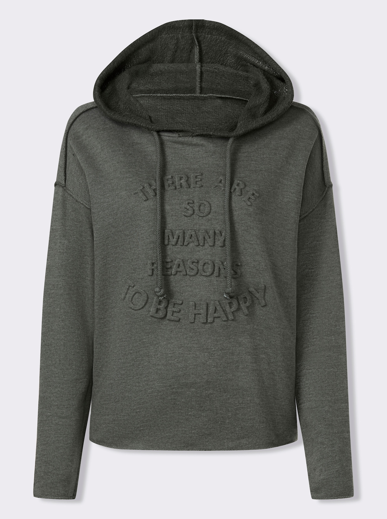heine Sweatshirt mit 3-D-Lettering - khaki