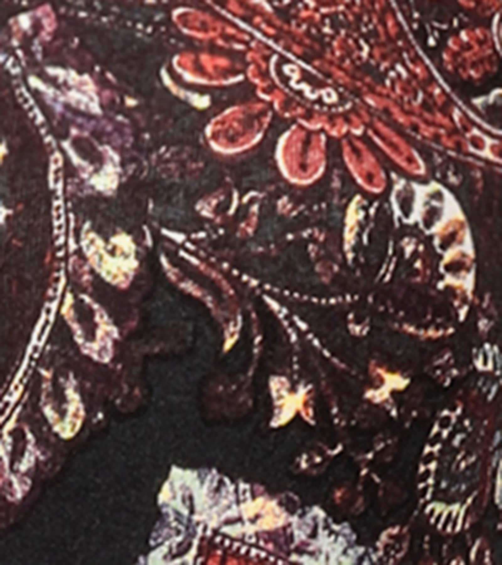 Aniston PLUS Jerseykleid - marine-orange-weiß-lila-bordeaux