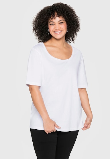 sheego T-Shirt - weiß