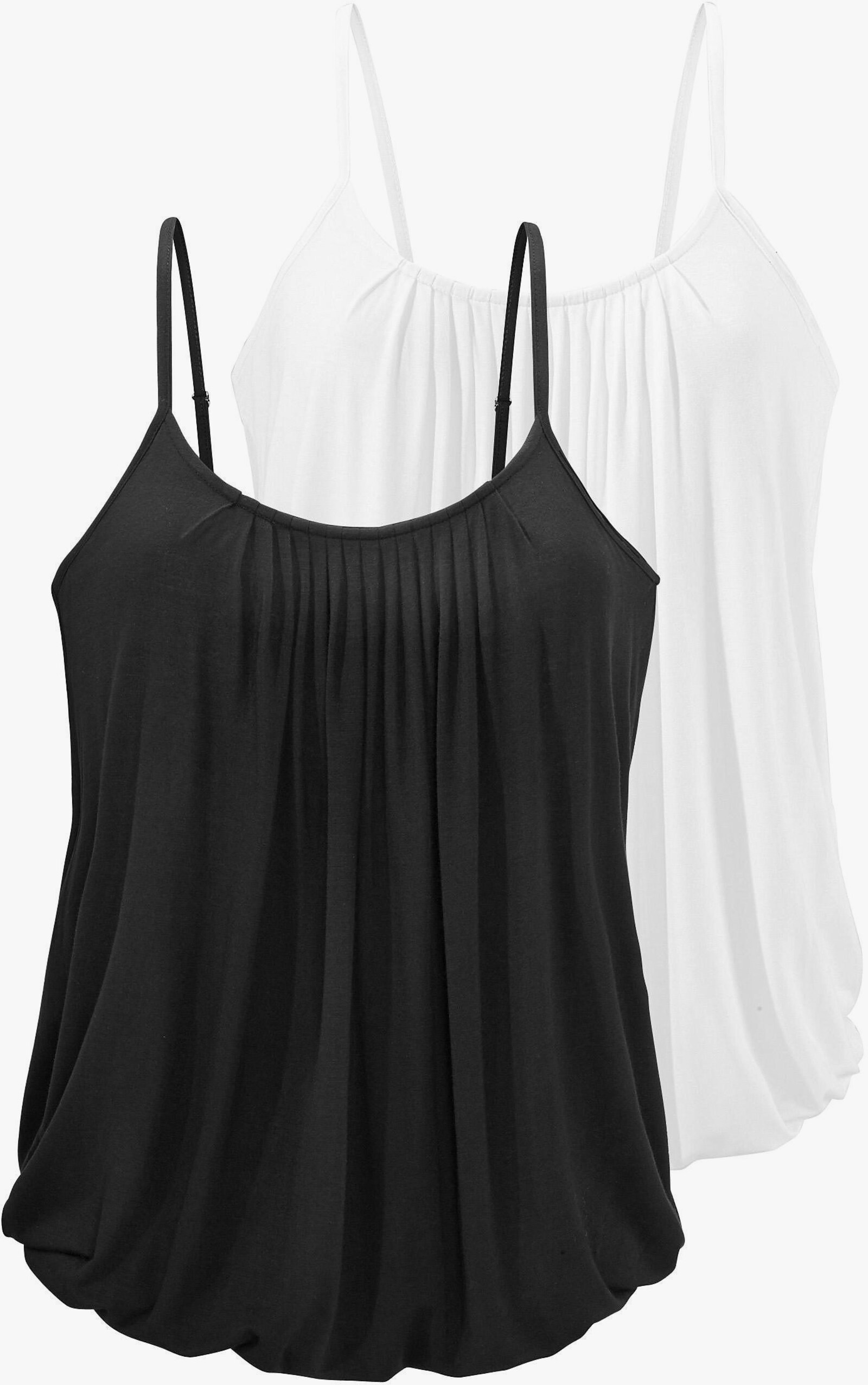 LASCANA Débardeur spaghetti - blanc, noir