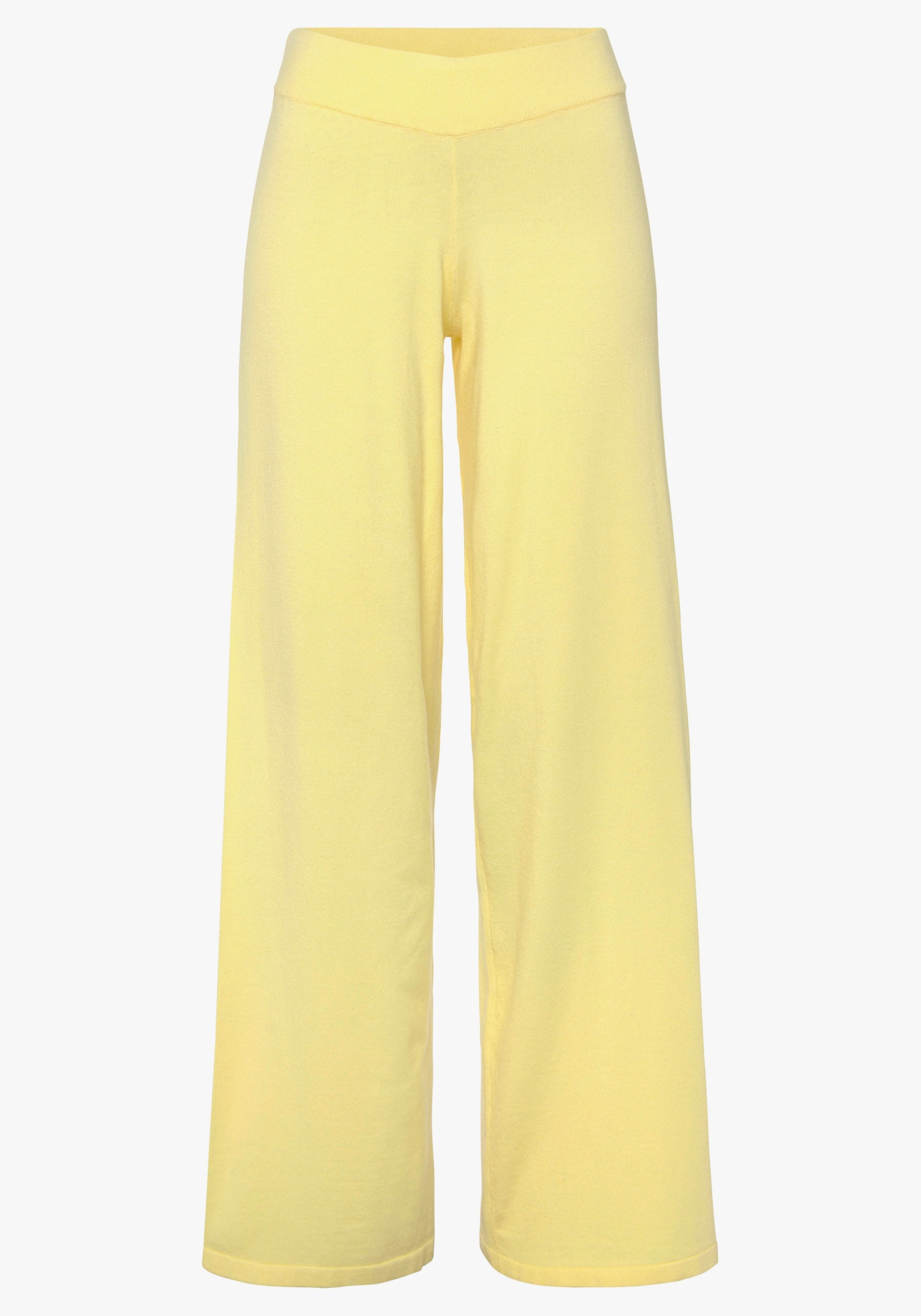 LASCANA Broek van tricot - geel