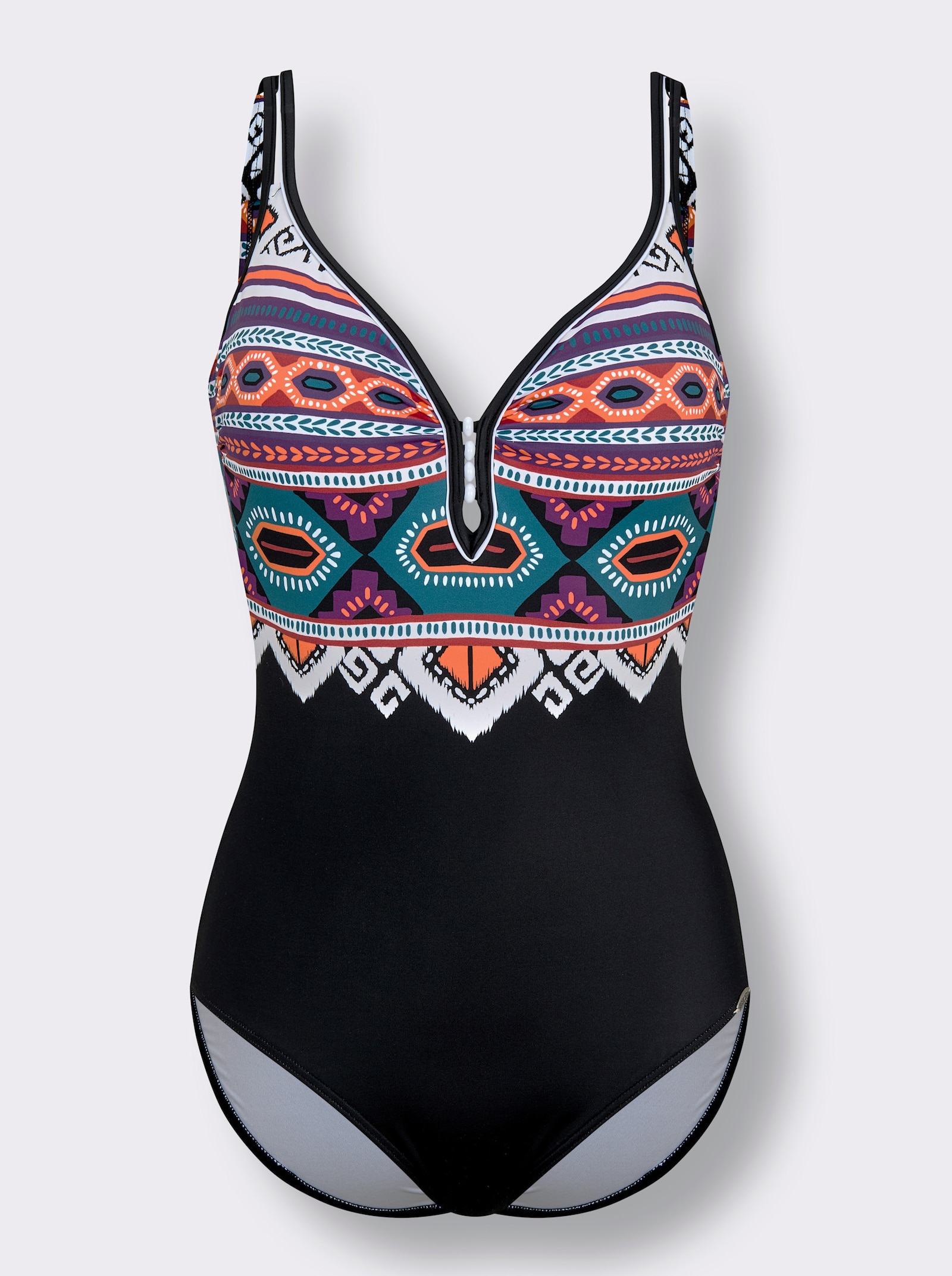 Sunflair Badeanzug - schwarz-bedruckt