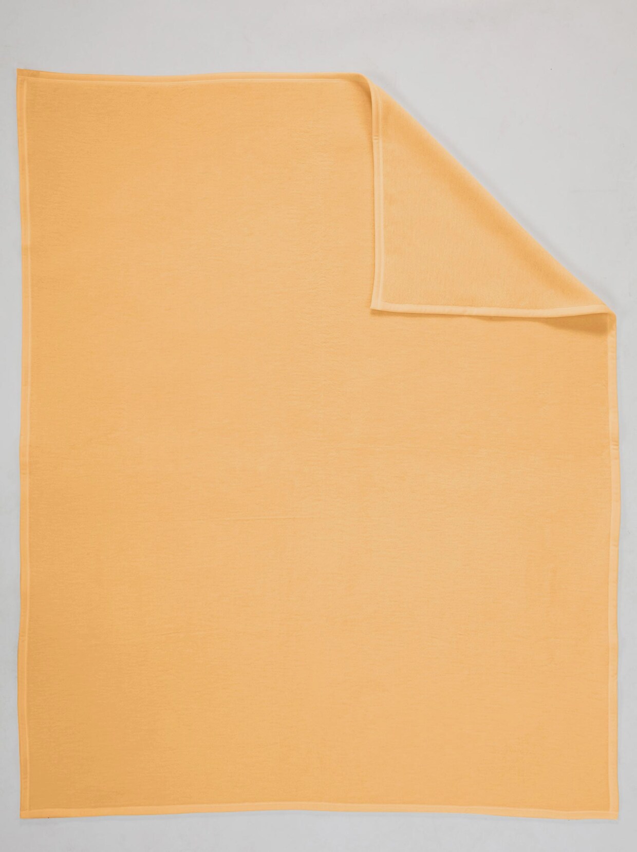 Biederlack Couverture en coton - jaune soleil