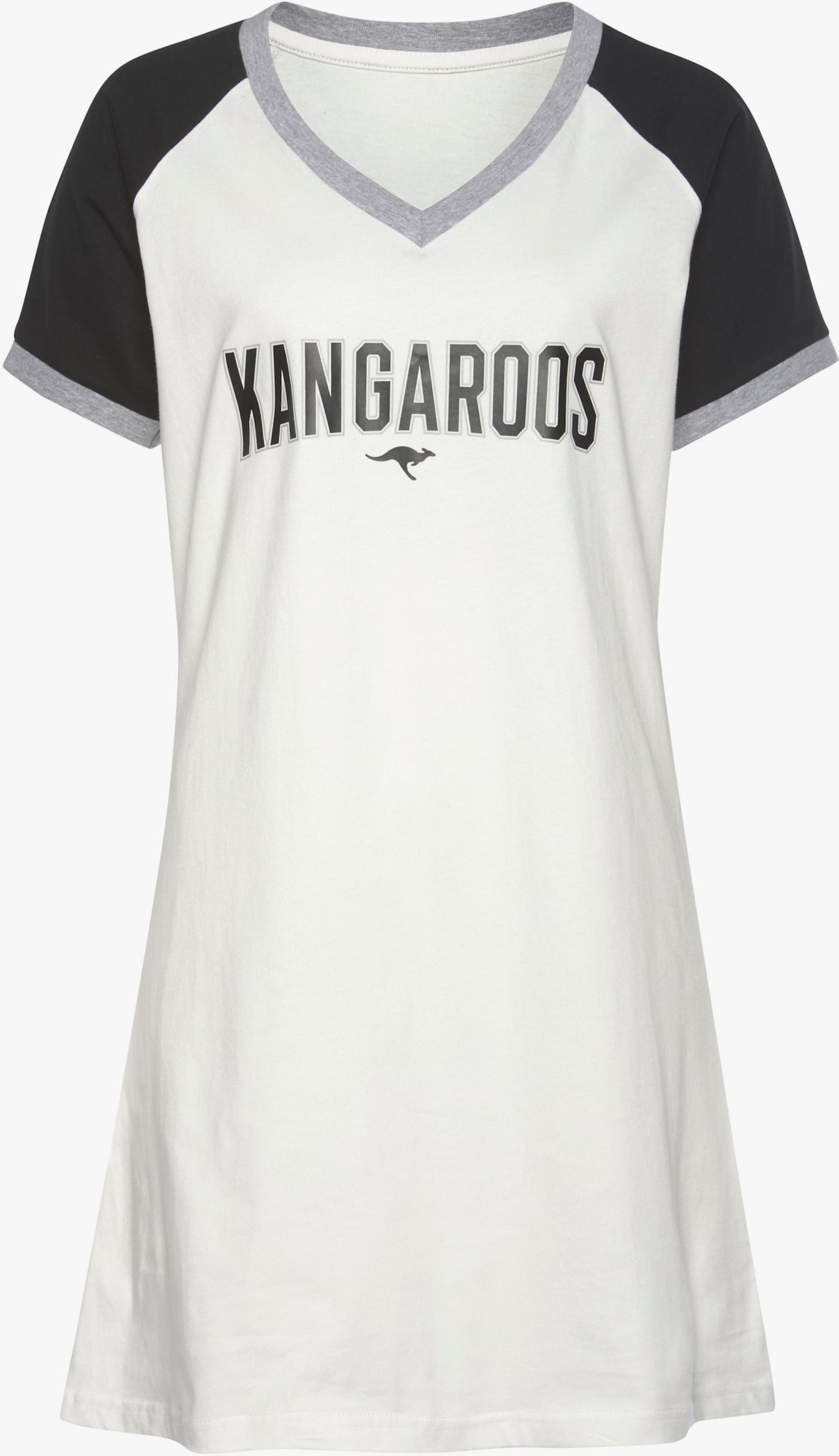 KangaROOS T-shirt de nuit - noir-blanc