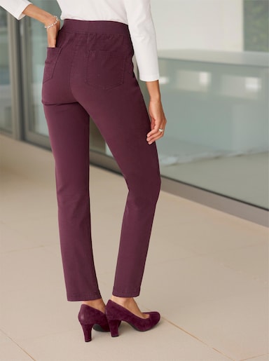 Push-up-Jeans - burgund