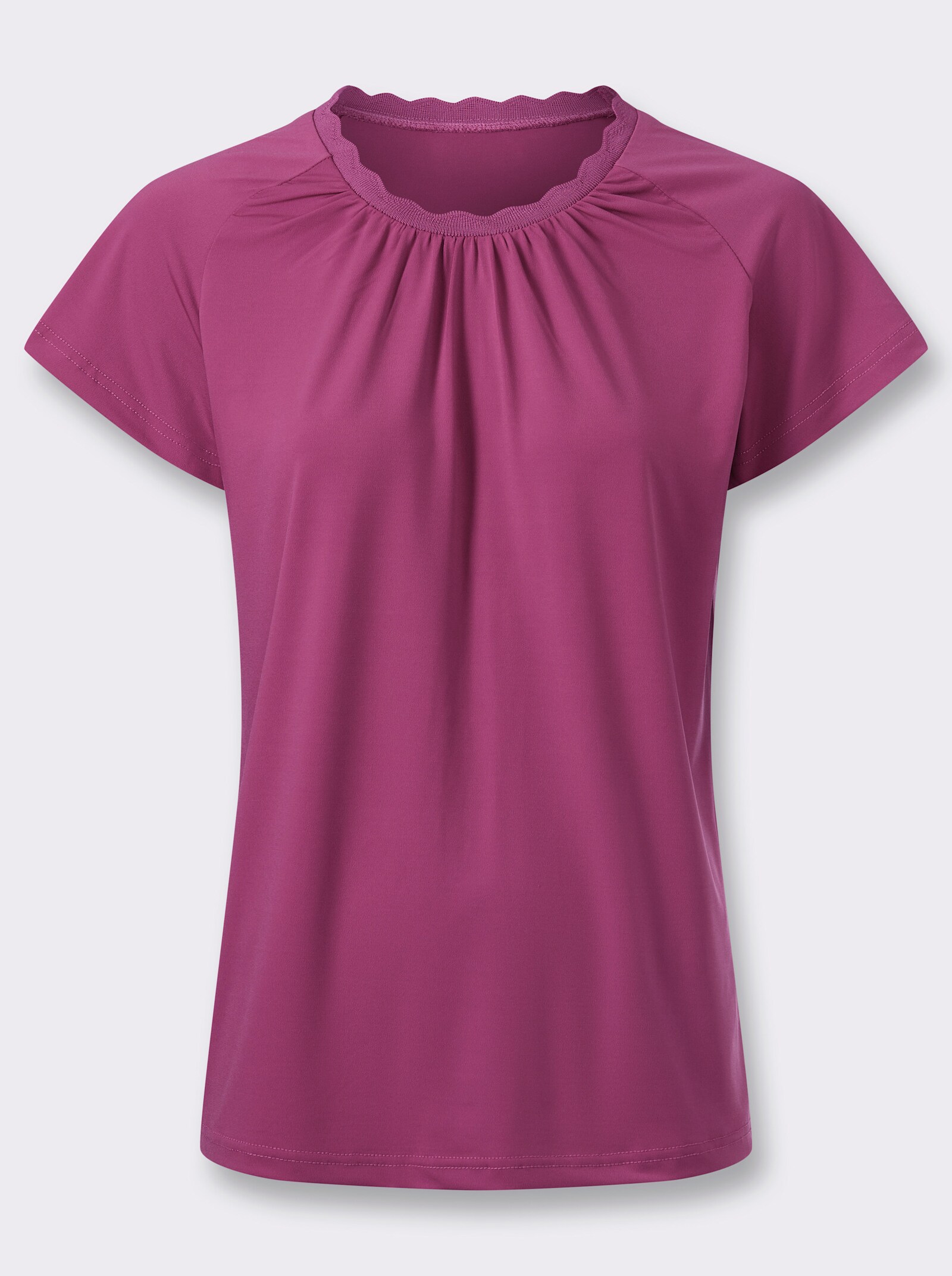 Kurzarmshirt mit gebogten Kanten - erika