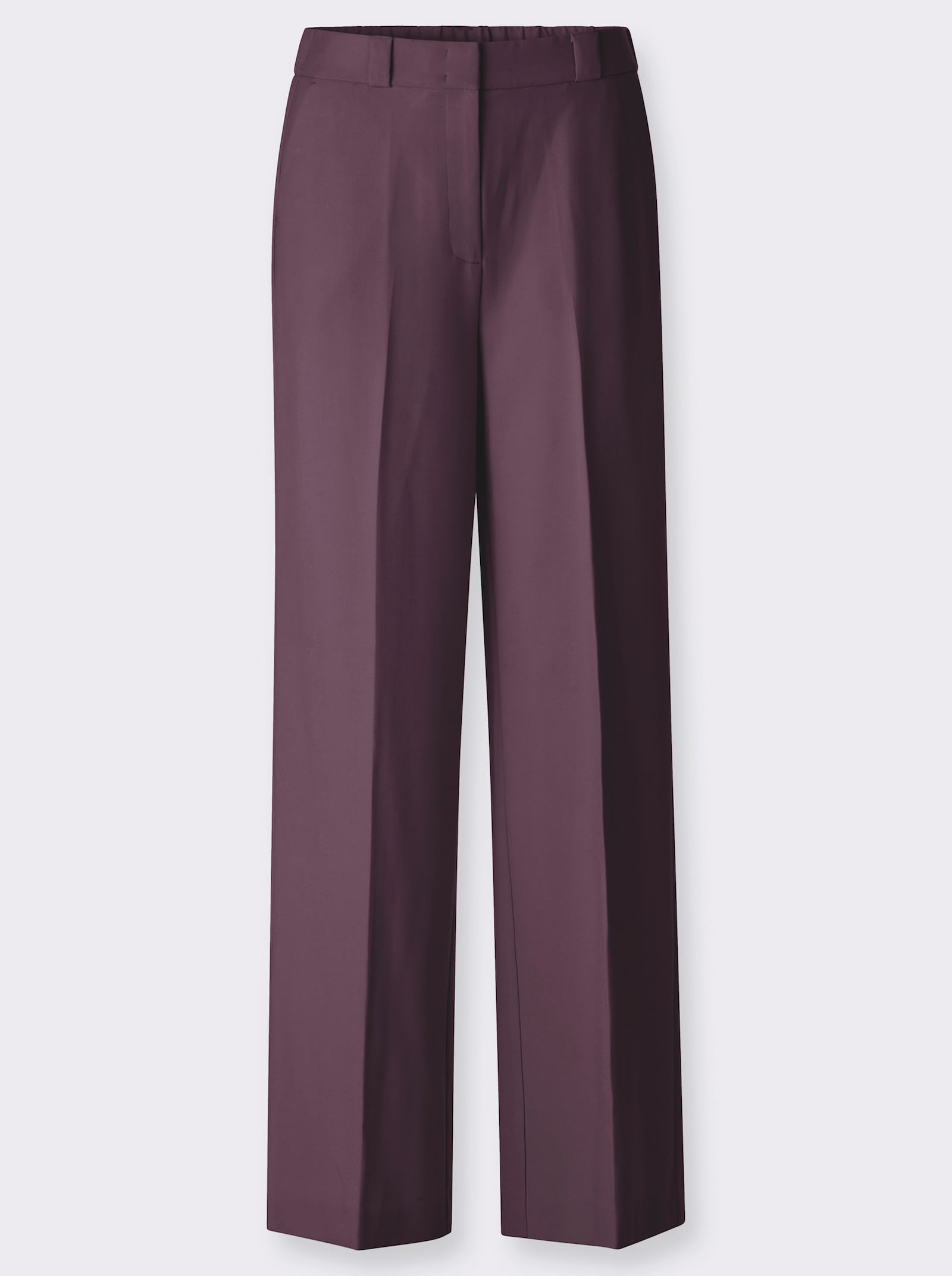 heine Anzughose mit Bügelfalten - aubergine