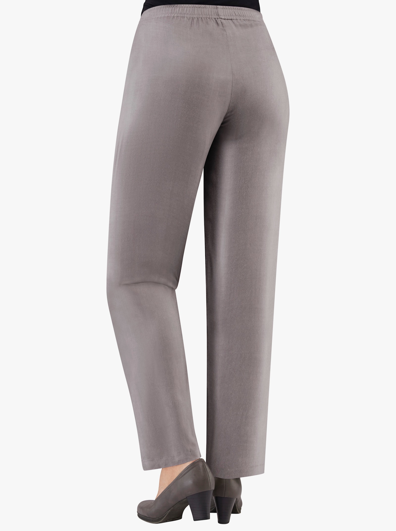 Comfortbroek met viscose - grijs