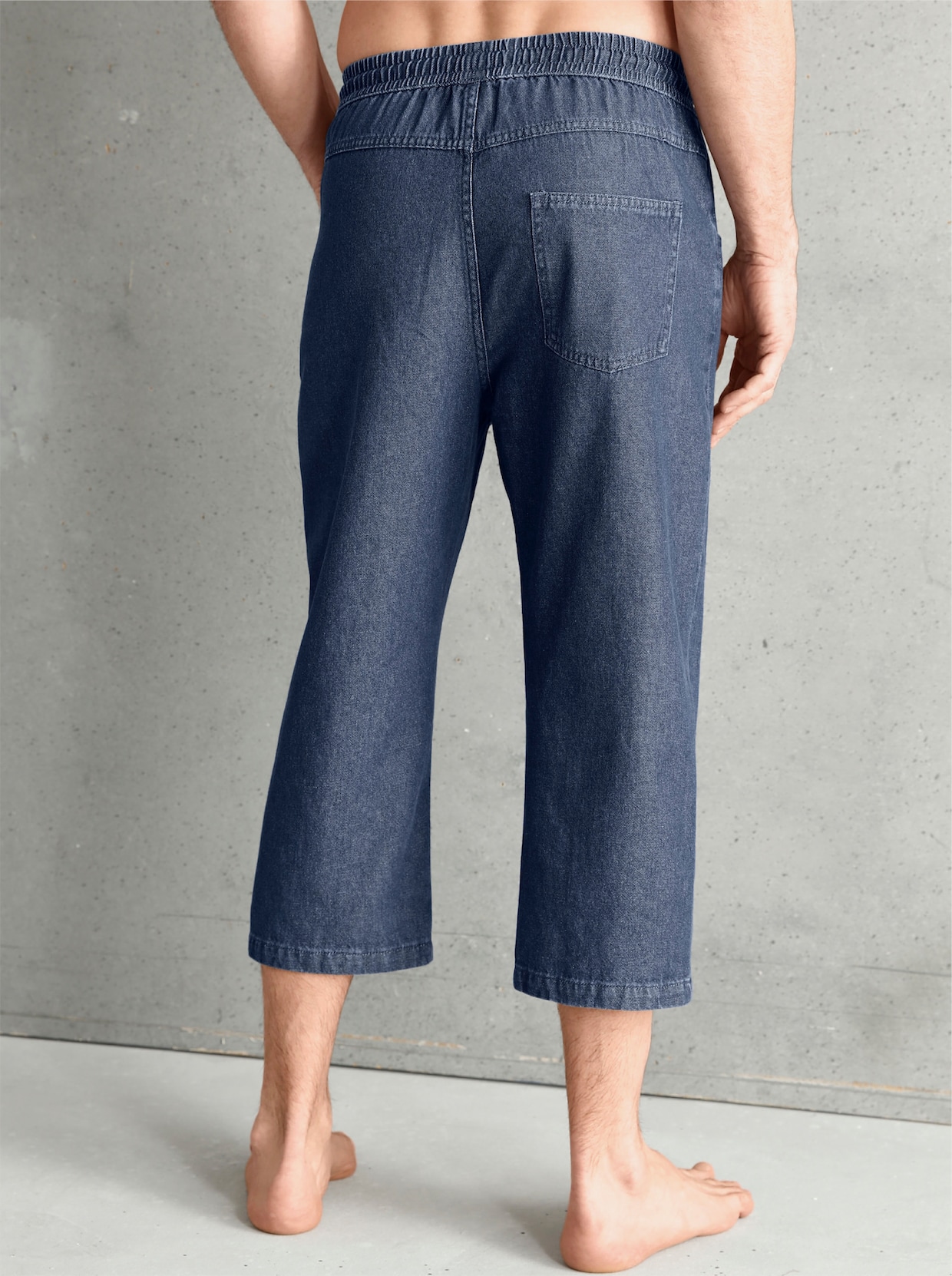 3/4-Hose - blue-stone-washed