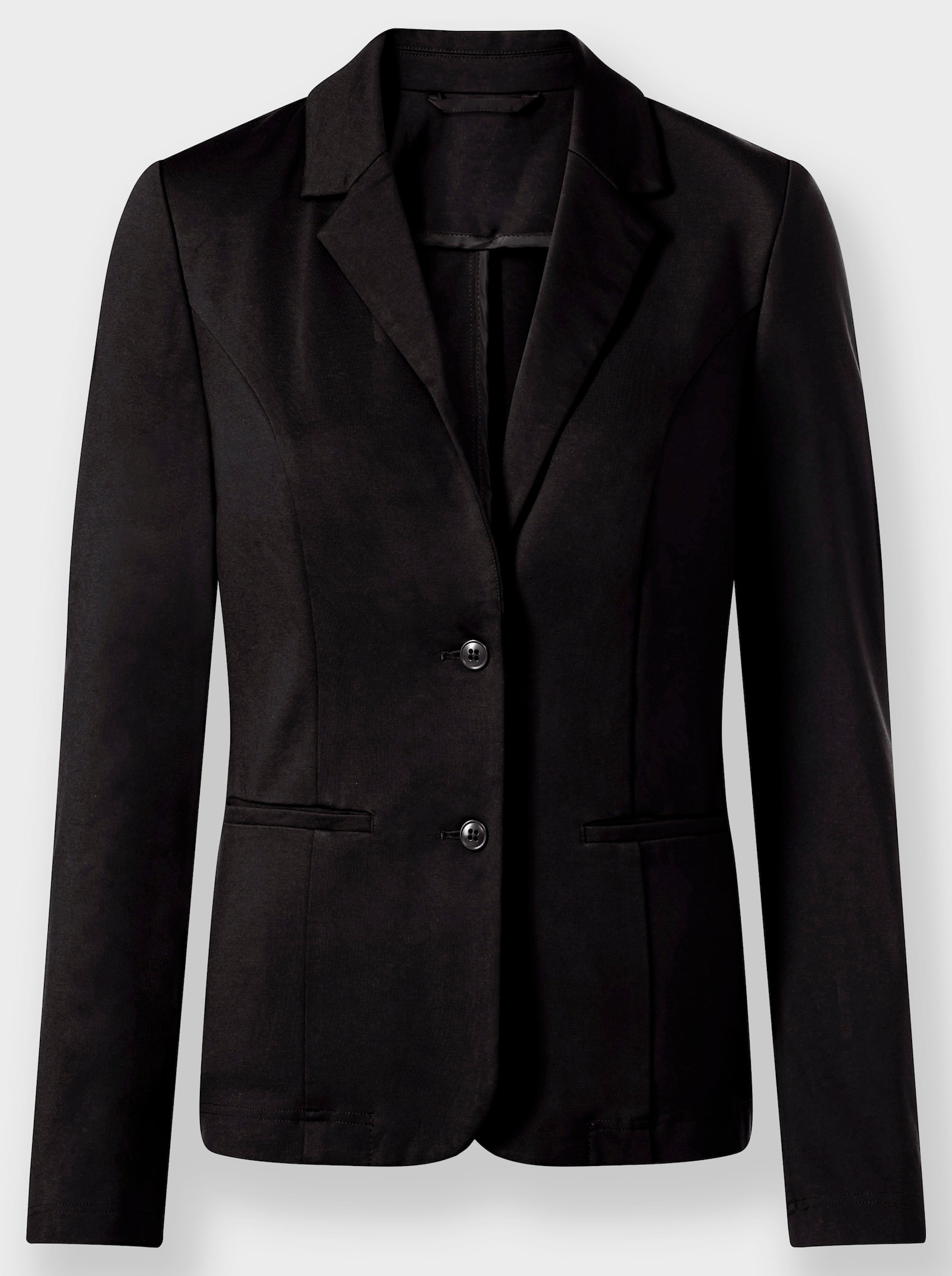 Jerseyblazer in Interlock-Qualität - schwarz