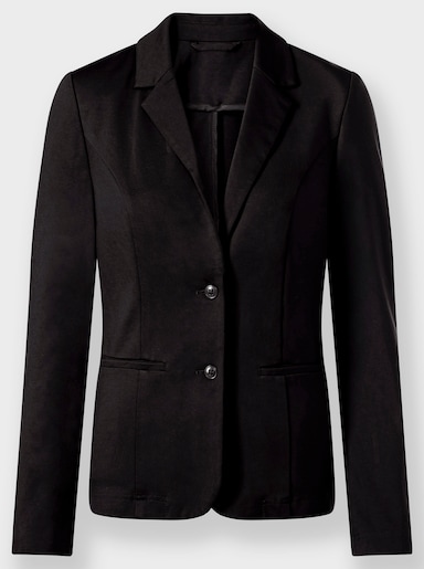 Jerseyblazer in Interlock-Qualität - schwarz