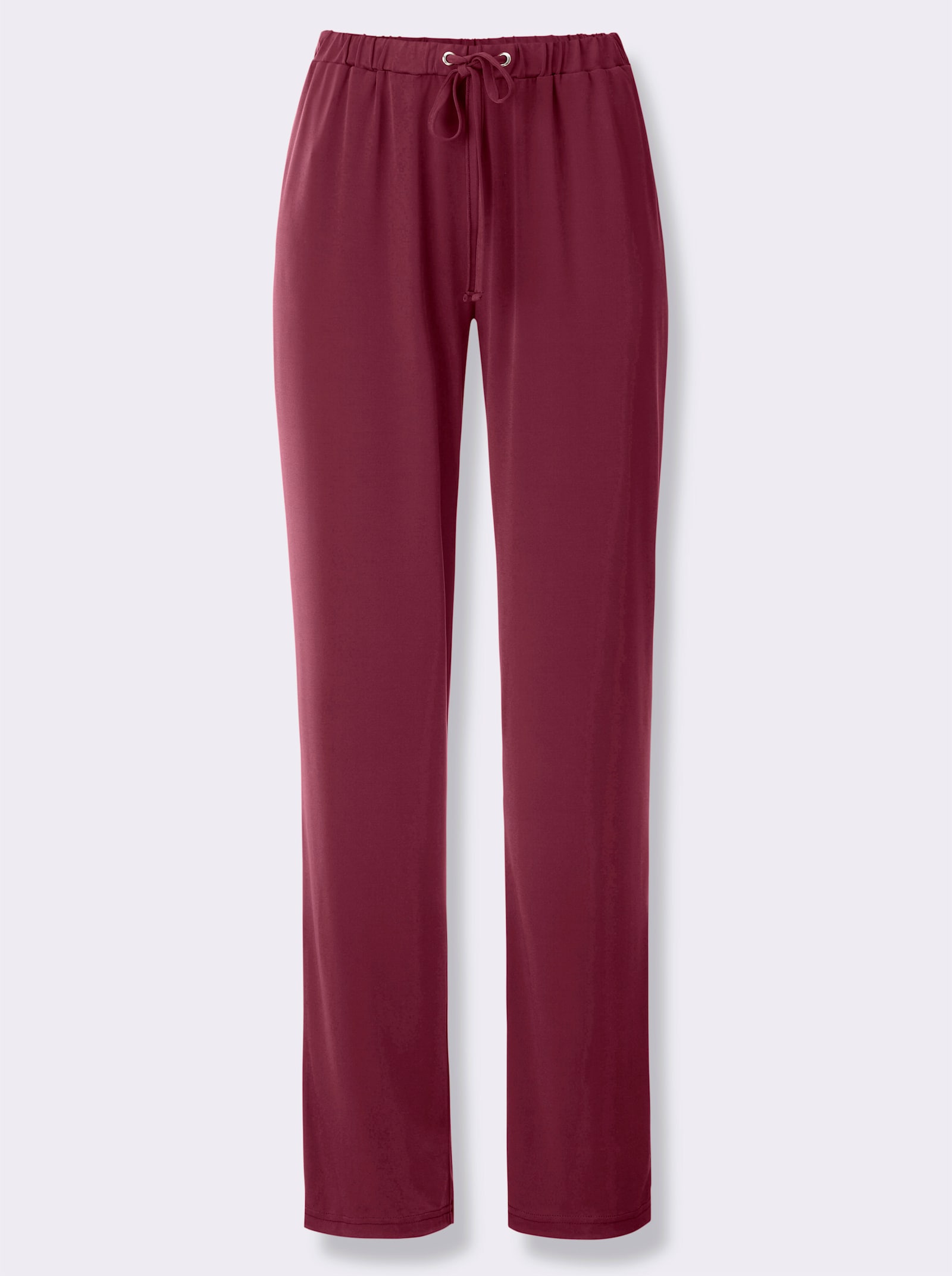 Jerseyhose in leichter Qualität - bordeaux