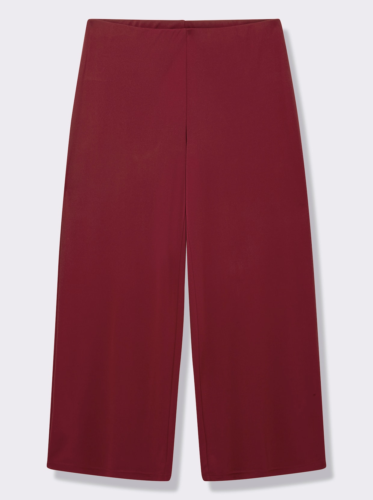 Palazzohose mit Elastik-Bund - dunkelrot