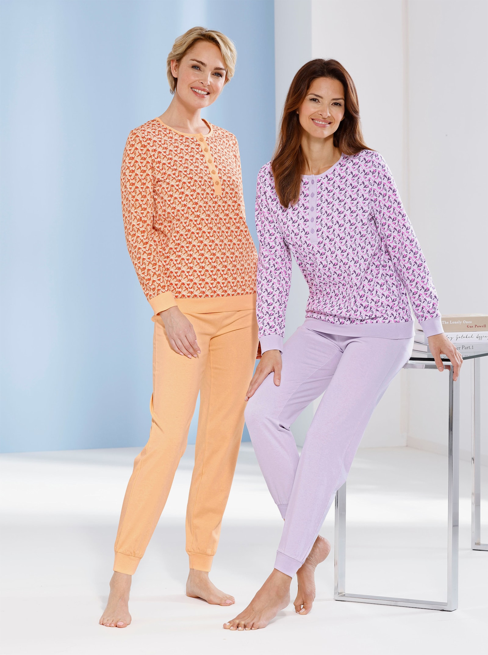 wäschepur Schlafanzüge - flieder + apricot