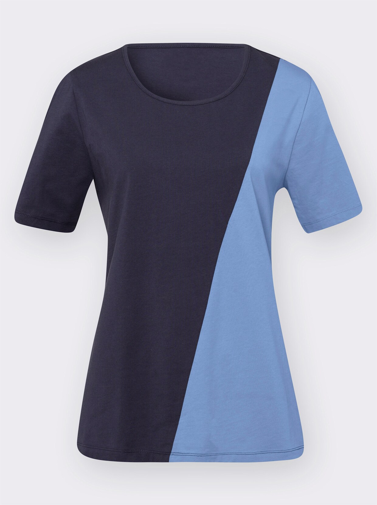 T-shirt - nachtblauw/hemelsblauw