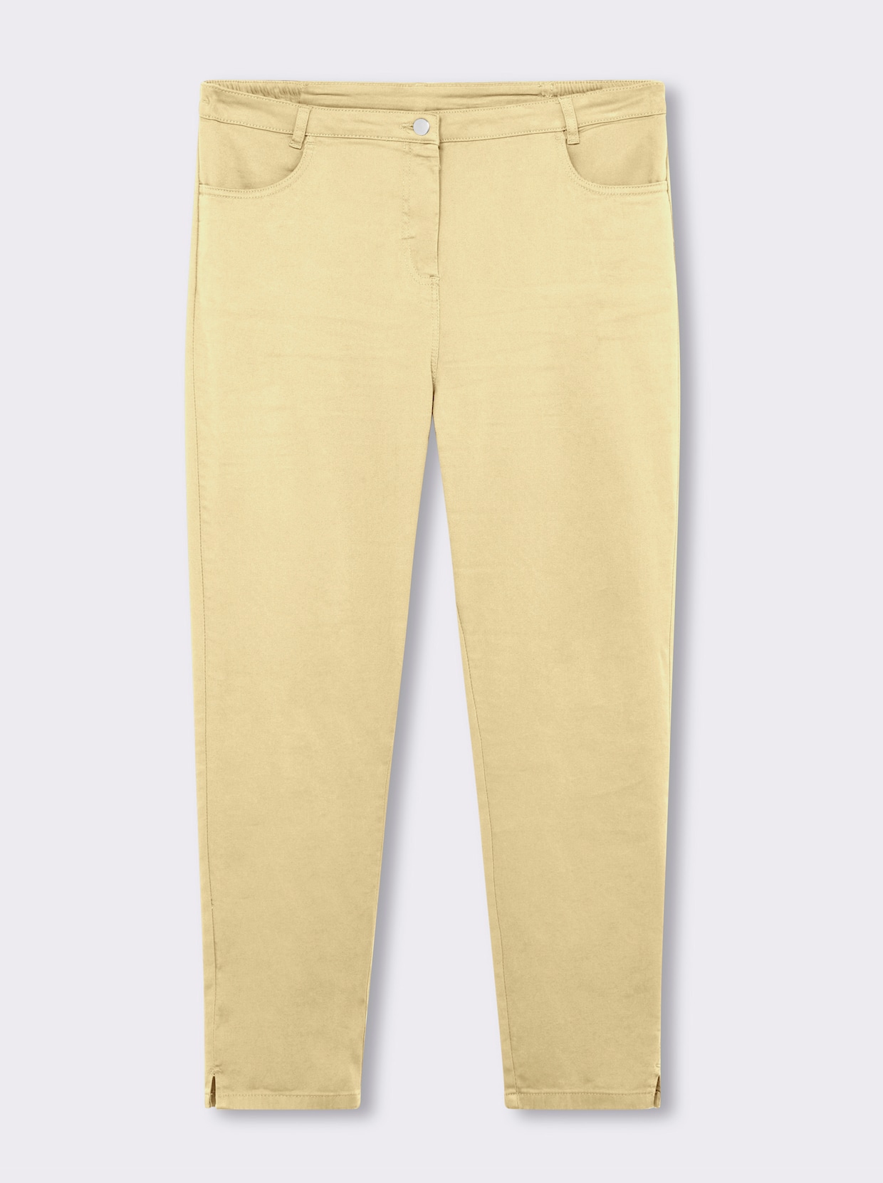 Jeans mit Stretch-Anteil - vanillegelb