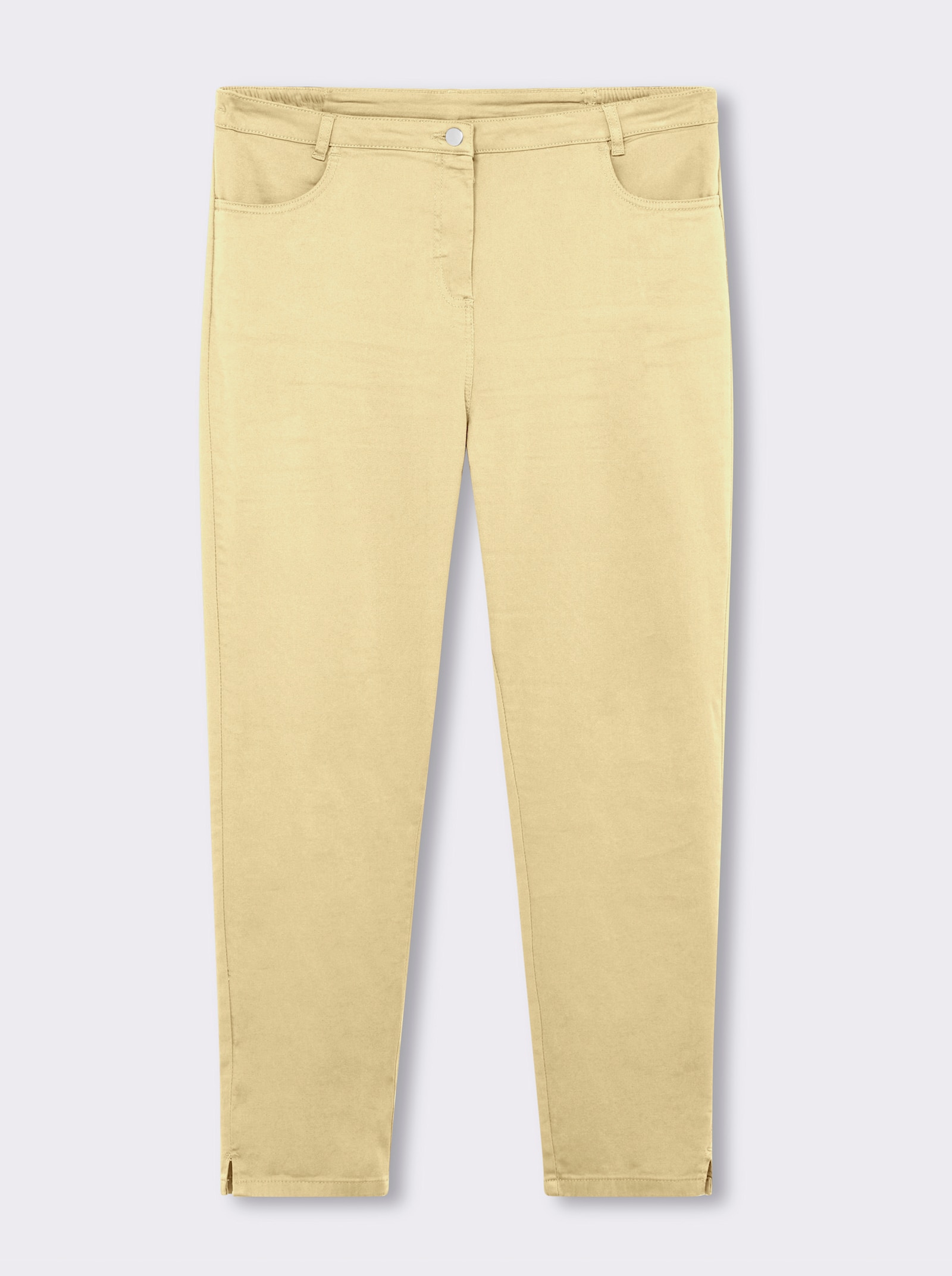 Jeans mit Stretch-Anteil - vanillegelb