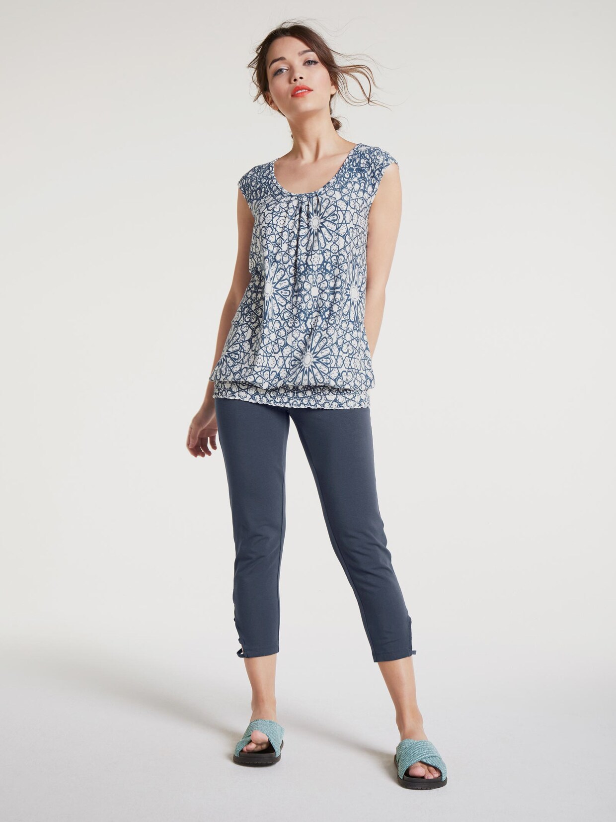 Linea Tesini Druck-Shirt - bunt