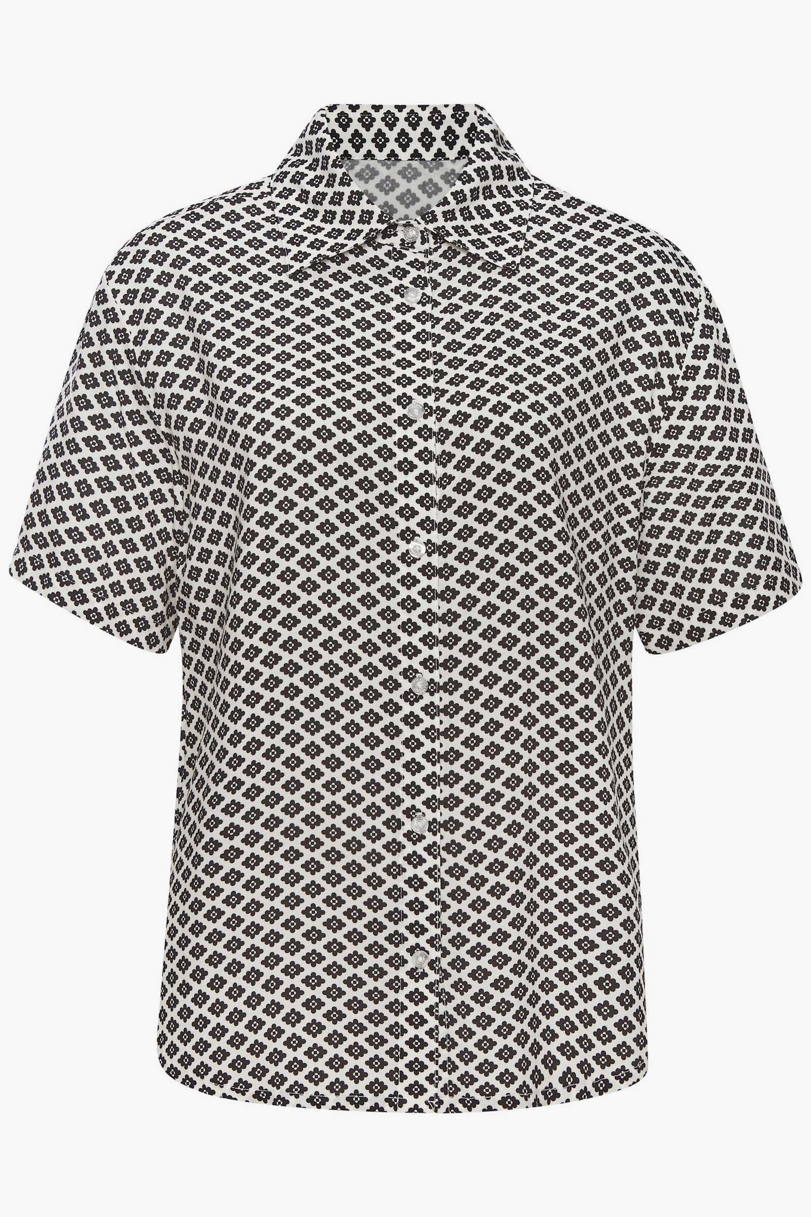 LASCANA Haut de pyjama - noir-blanc à motifs