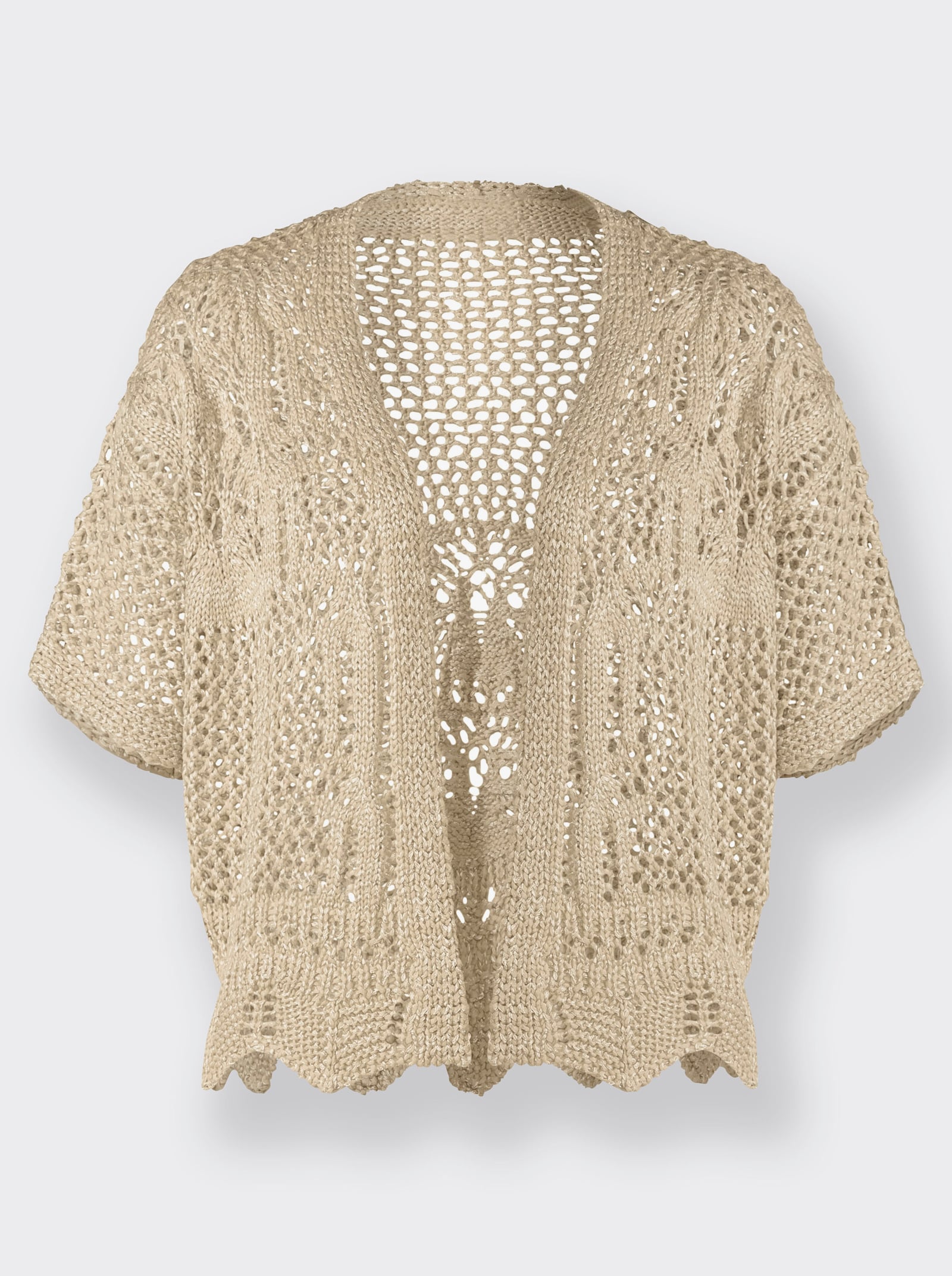 Bolero in Ajourstrick - sand