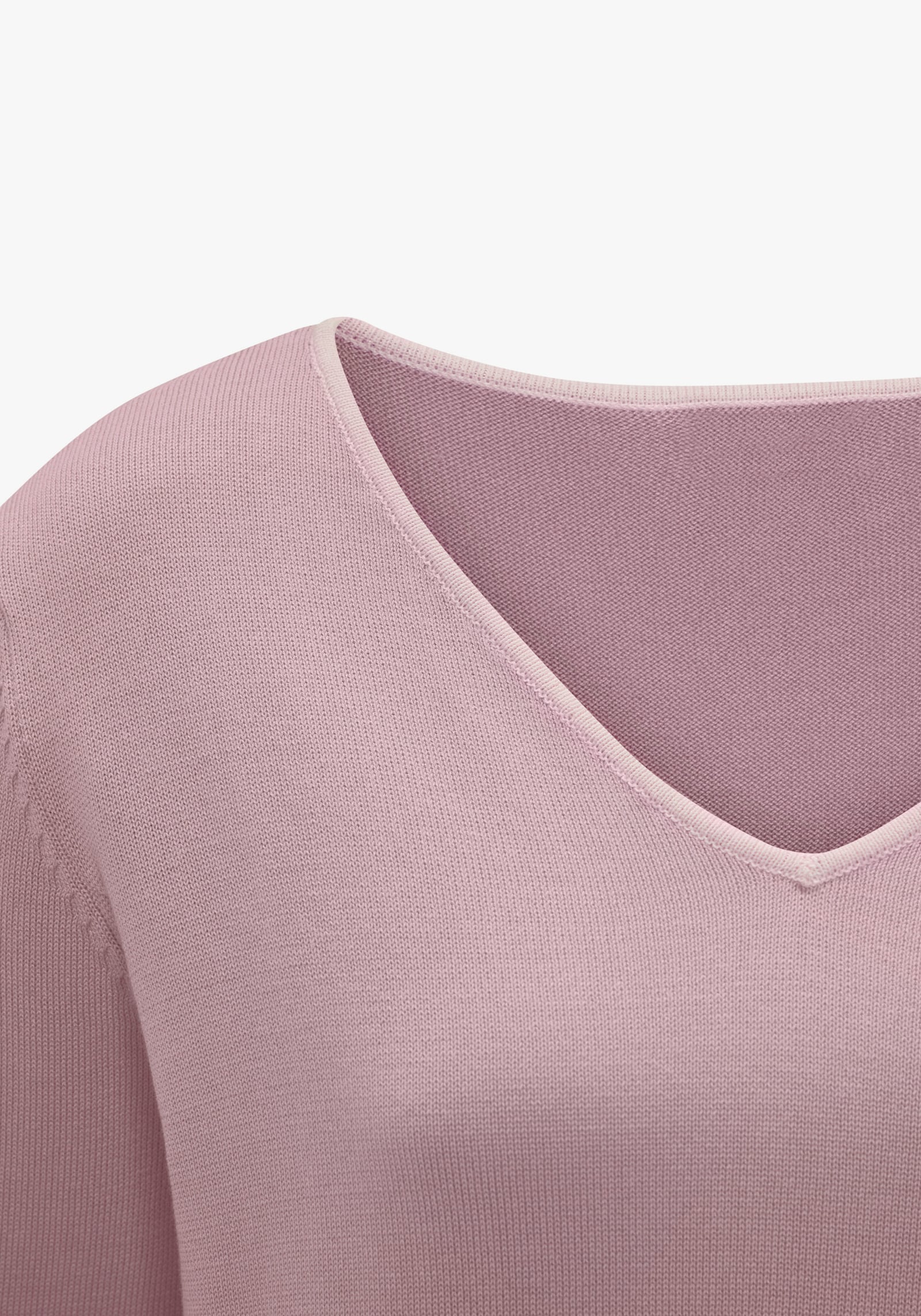 Vivance V-Ausschnitt-Pullover - mauve-rosé