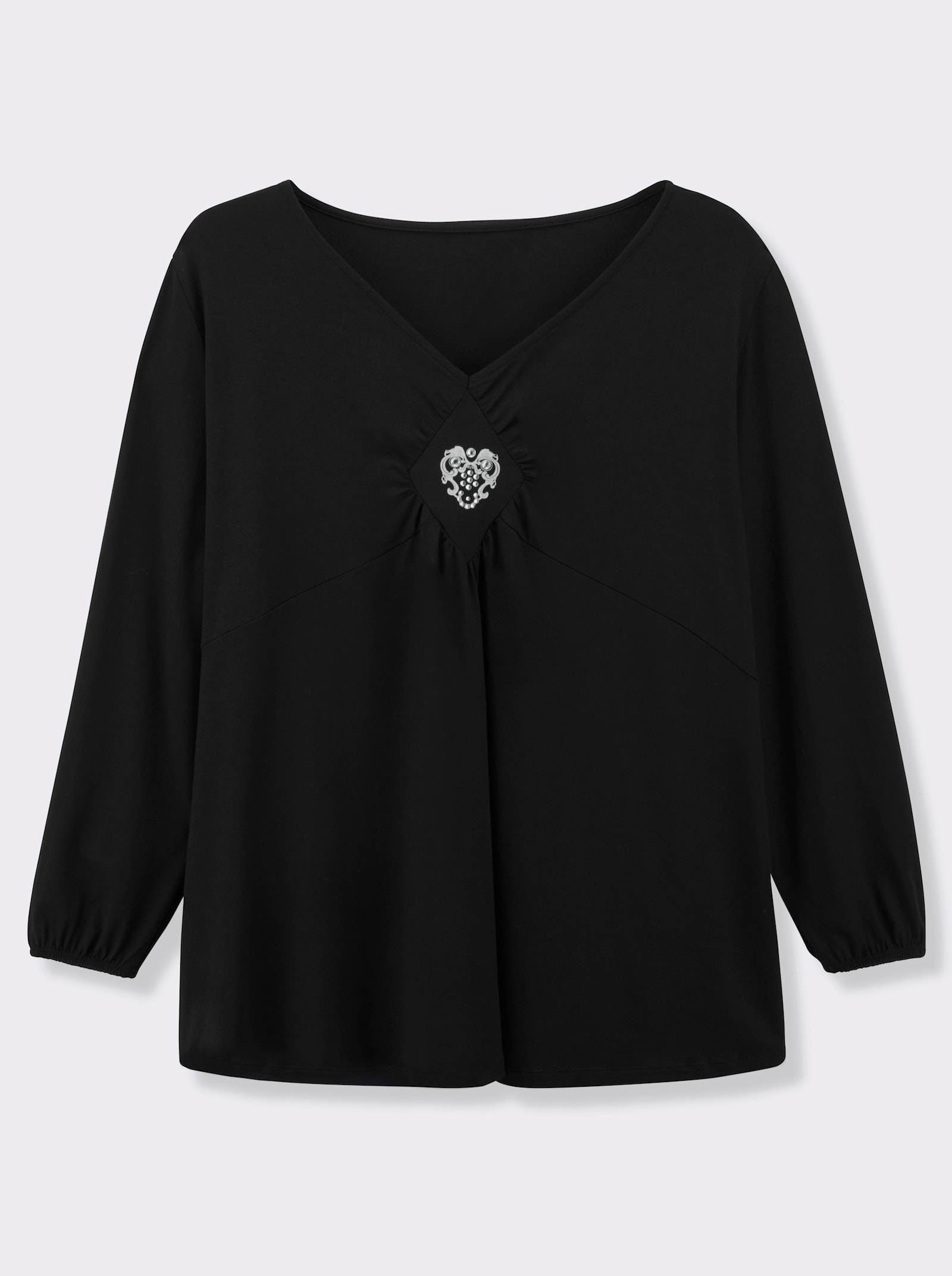Longshirt - schwarz