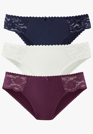 petite fleur by Lascana Jazz-pants slips - marine, paars, crème