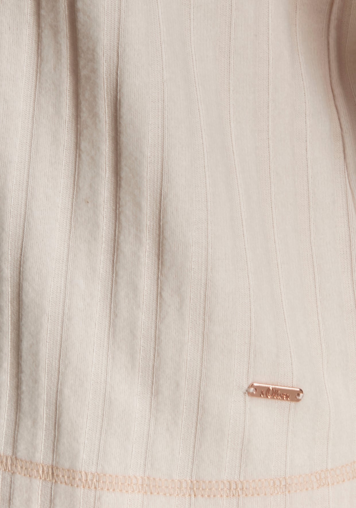 s.Oliver Shirt met lange mouwen - lichtbeige