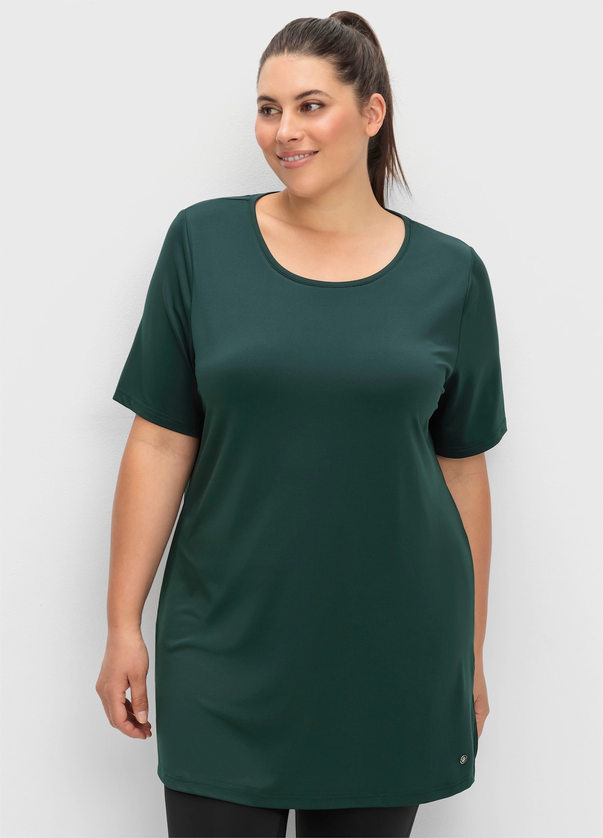 sheego Functioneel shirt - diepgroen