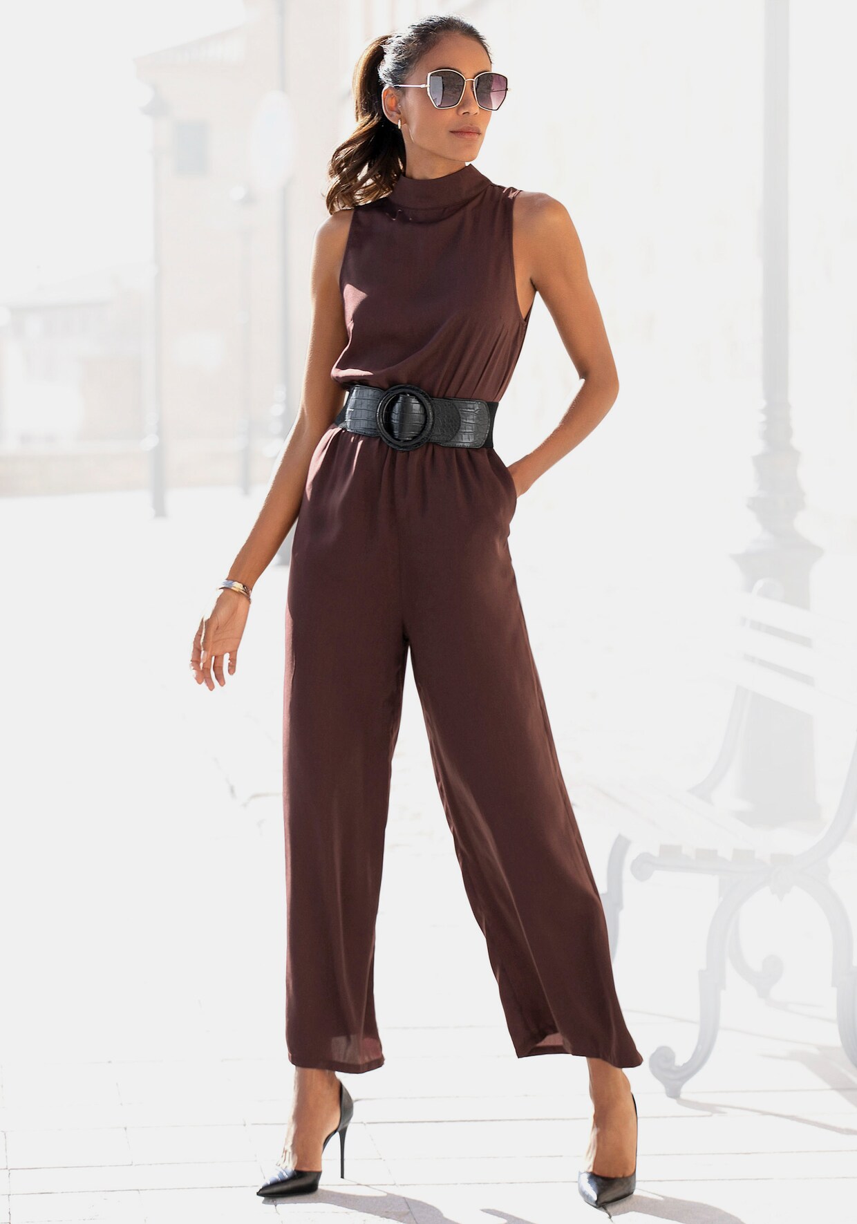 LASCANA Overall - aubergine