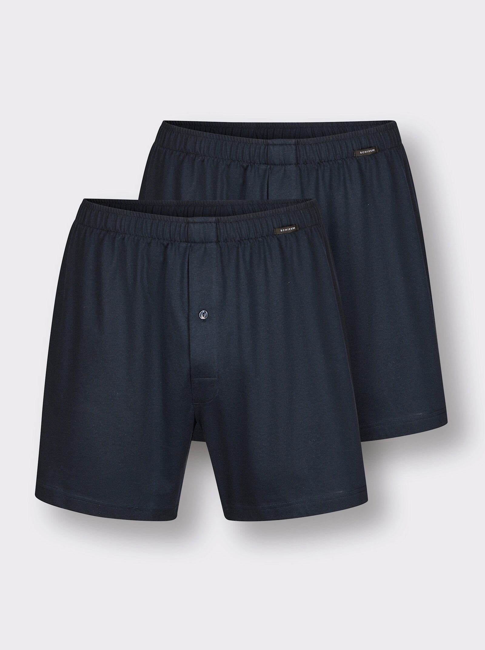 Schiesser Boxershorts mit Streifen - marine