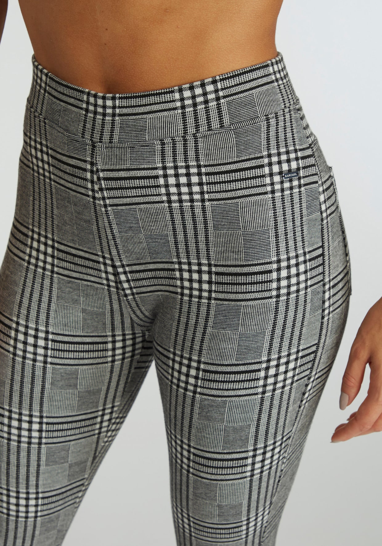 LASCANA Leggings - schwarz weiss kariert