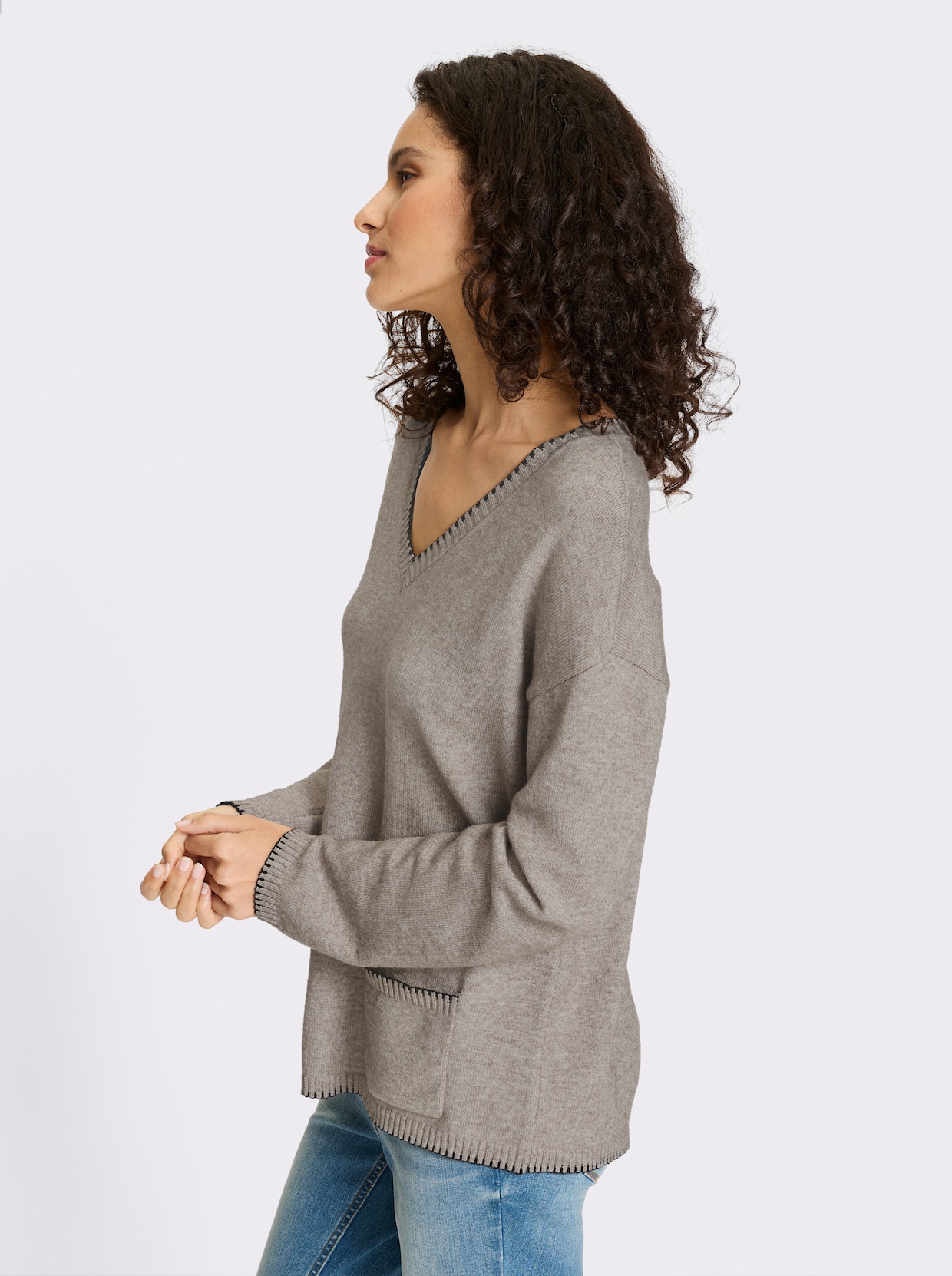 heine Pull - taupe chiné