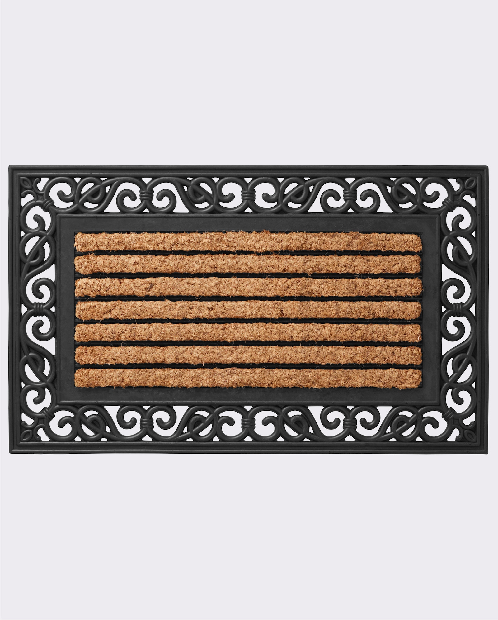 heine home Fußmatte - schwarz-natur