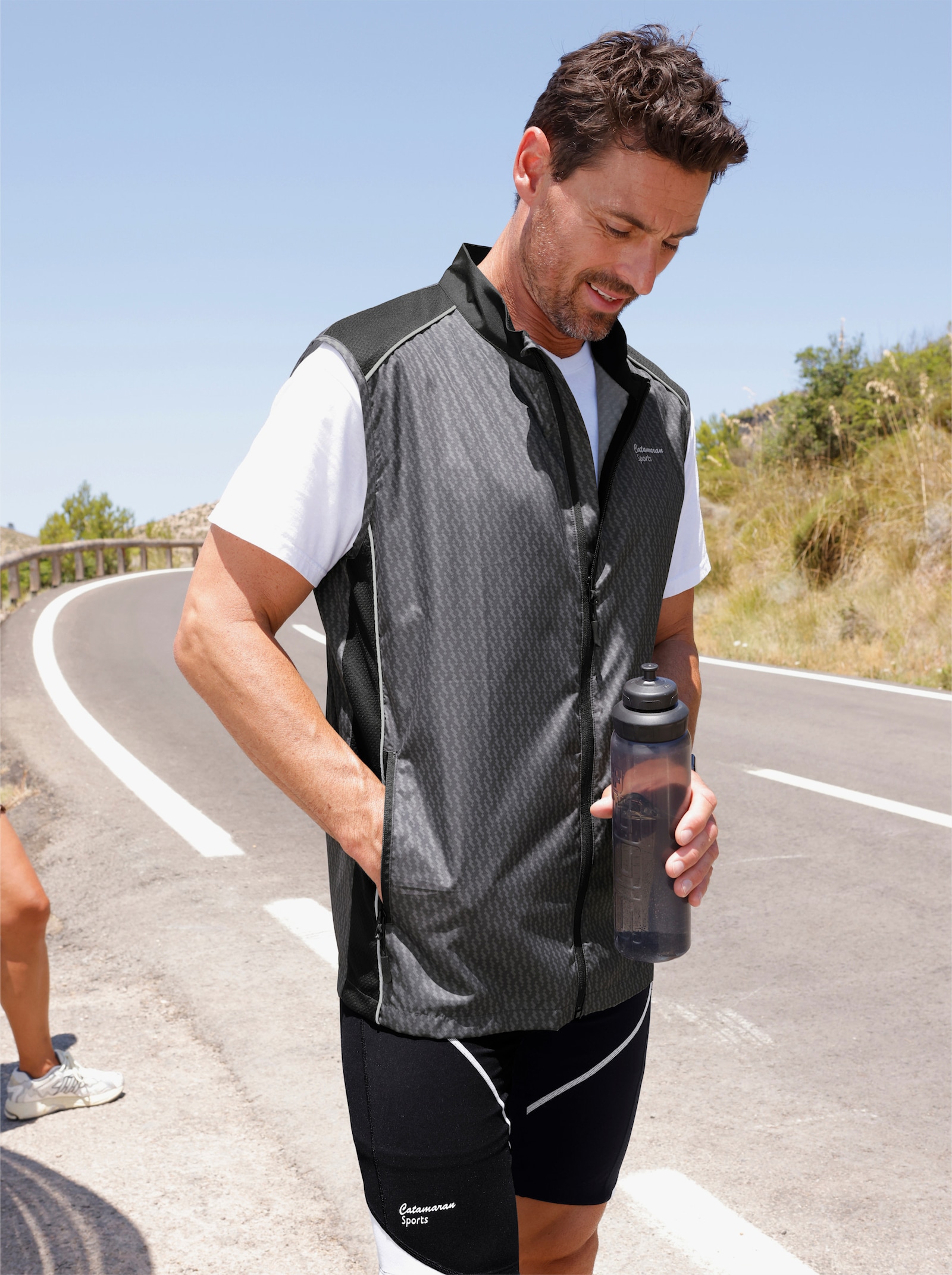 Catamaran Sports Functioneel gilet met ritszak achter - zwart