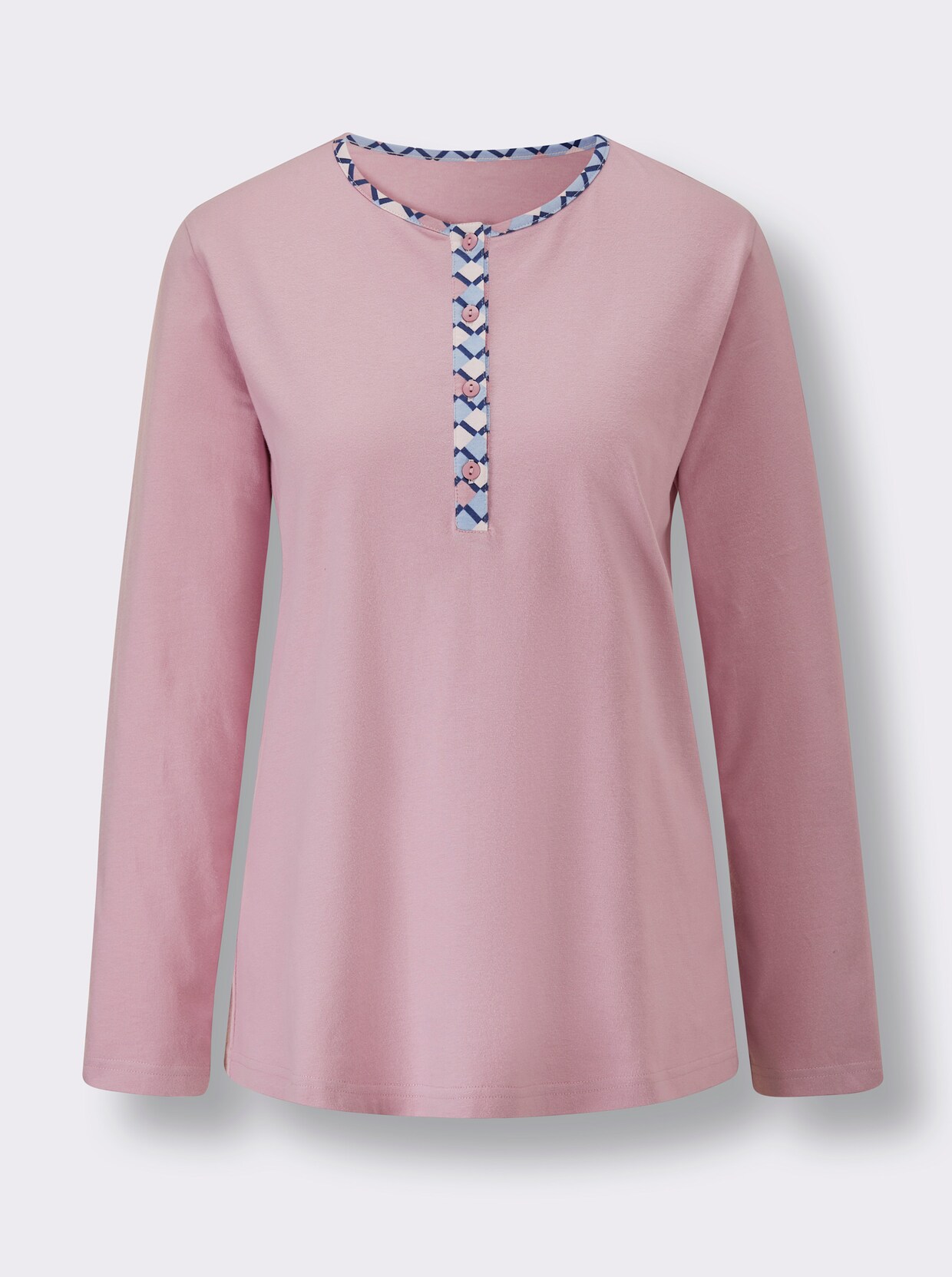 Comtessa Schlafanzug - rosé-bleu-bedruckt