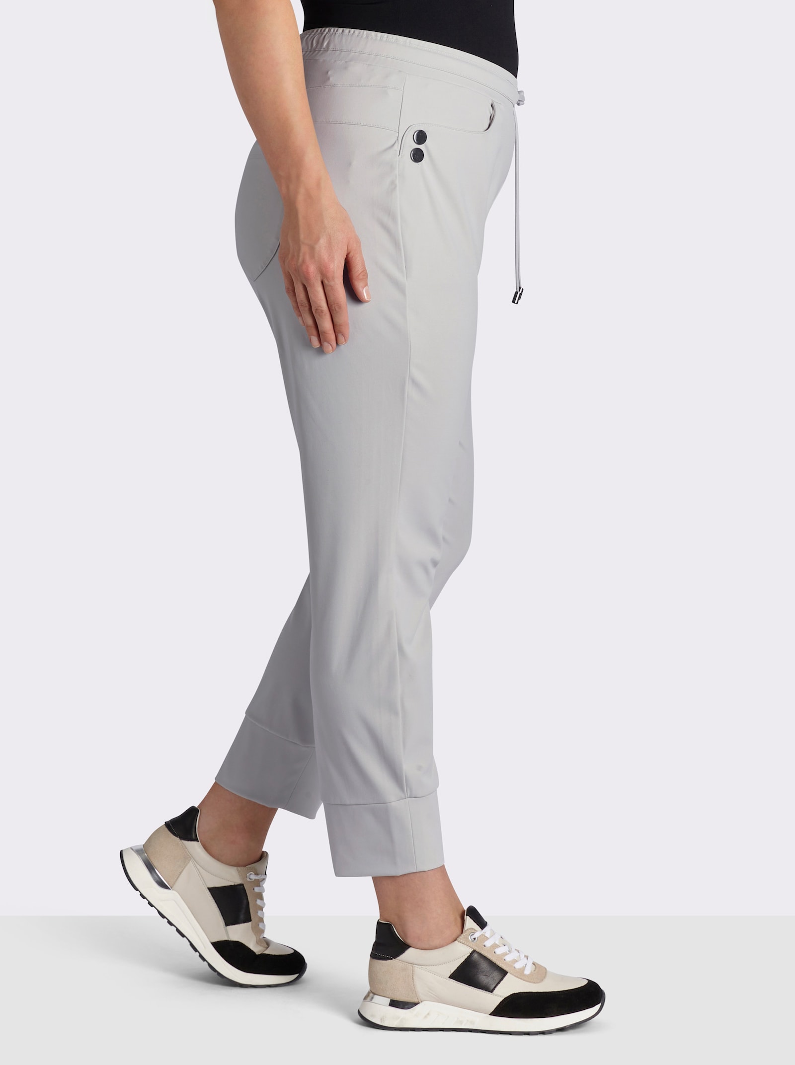 Jogg Pants in geschmeidiger Qualität - hellgrau