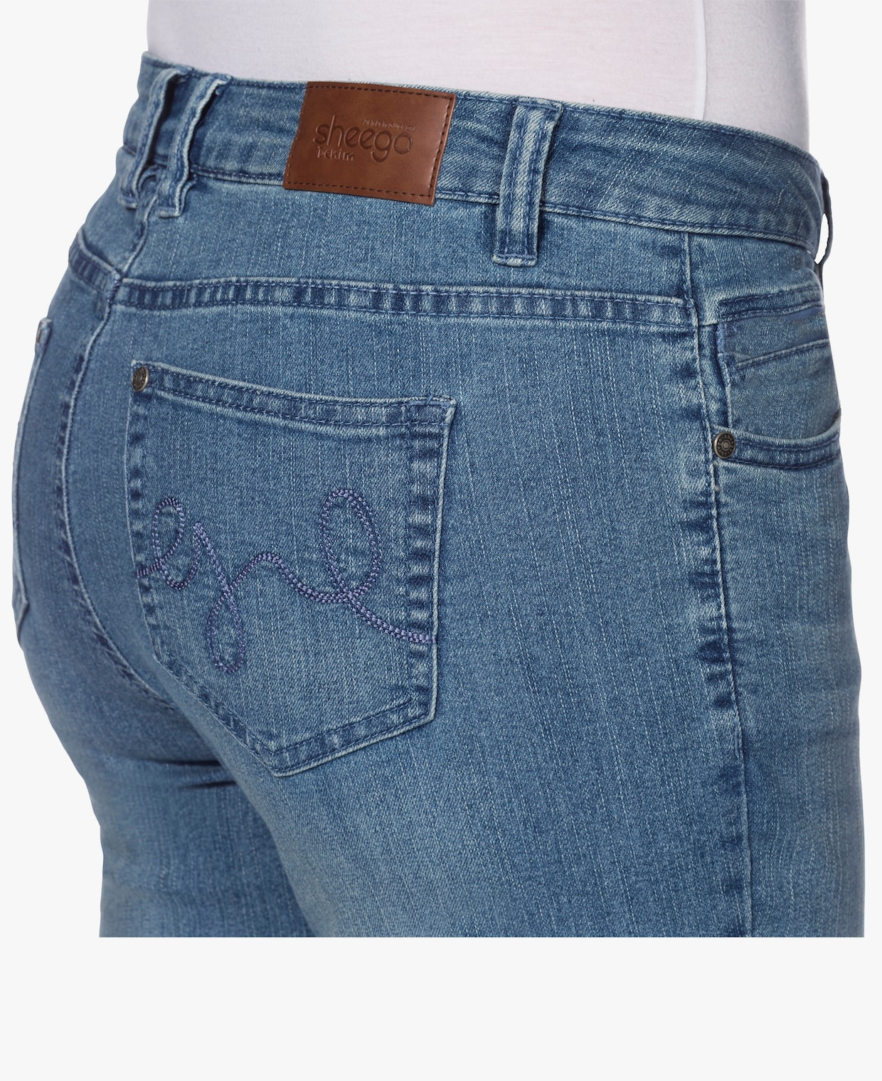 sheego Caprijeans - light blue-denim