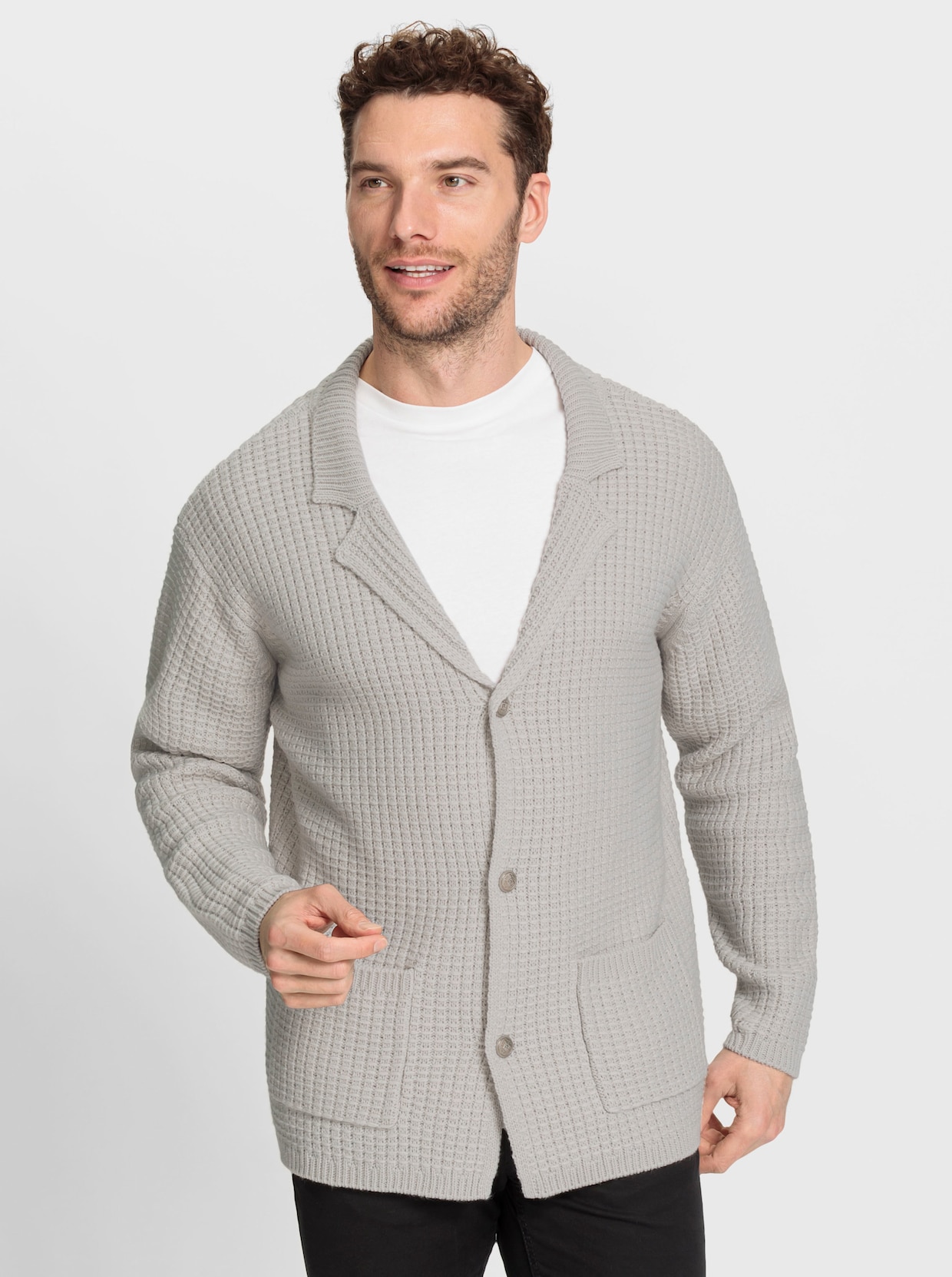 Marco Donati Vest - lichtgrijs