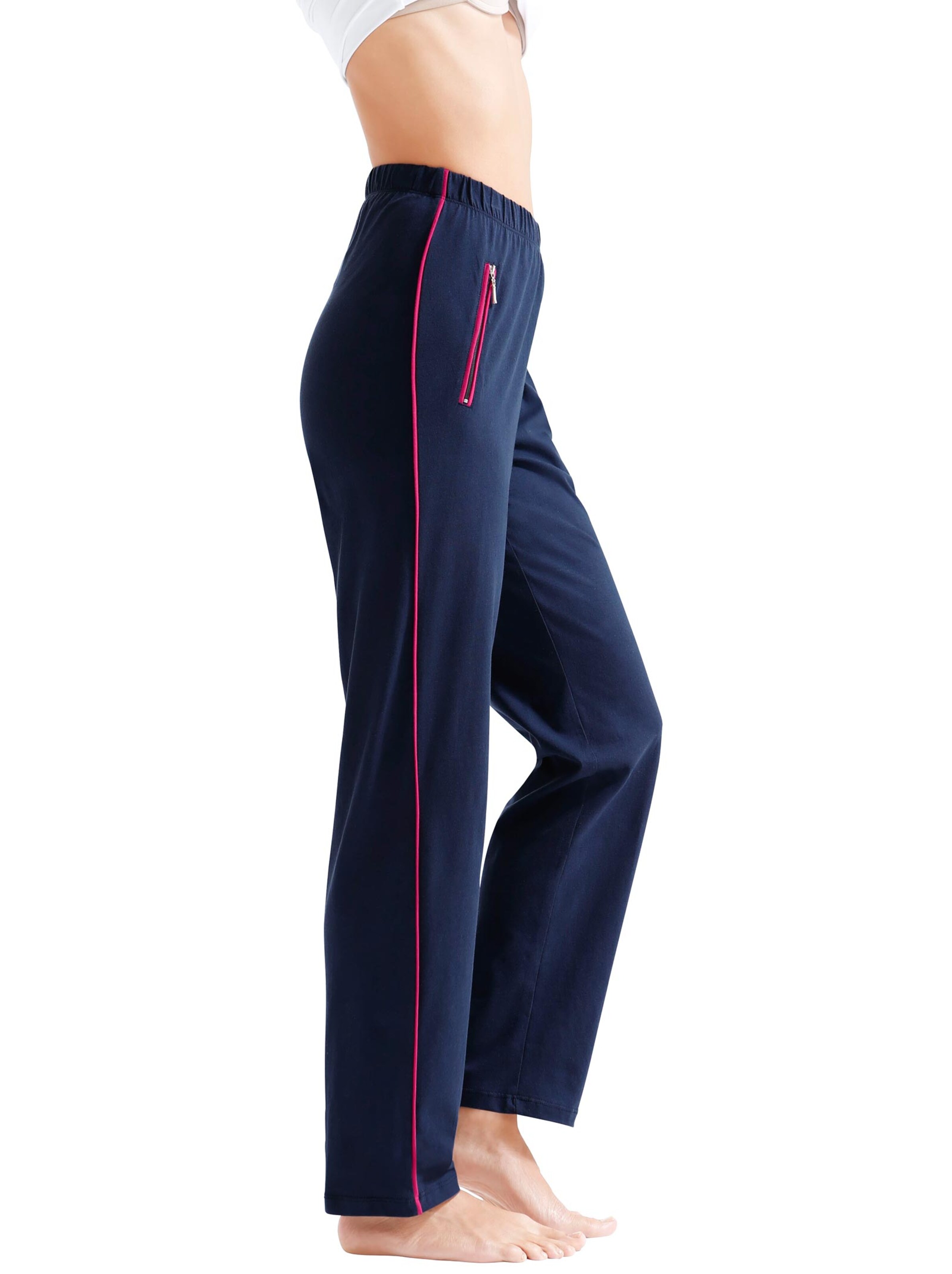 Freizeithose - marine-fuchsia