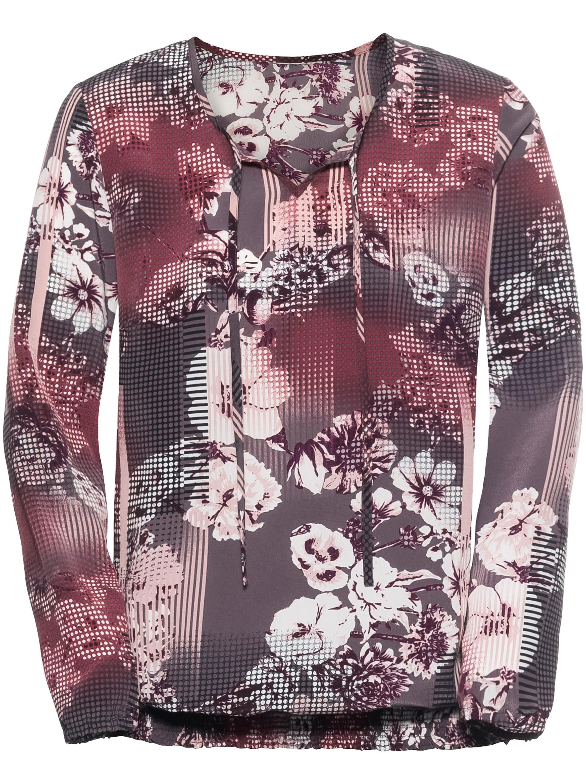 Schlupf-Bluse - rosenholz-bedruckt