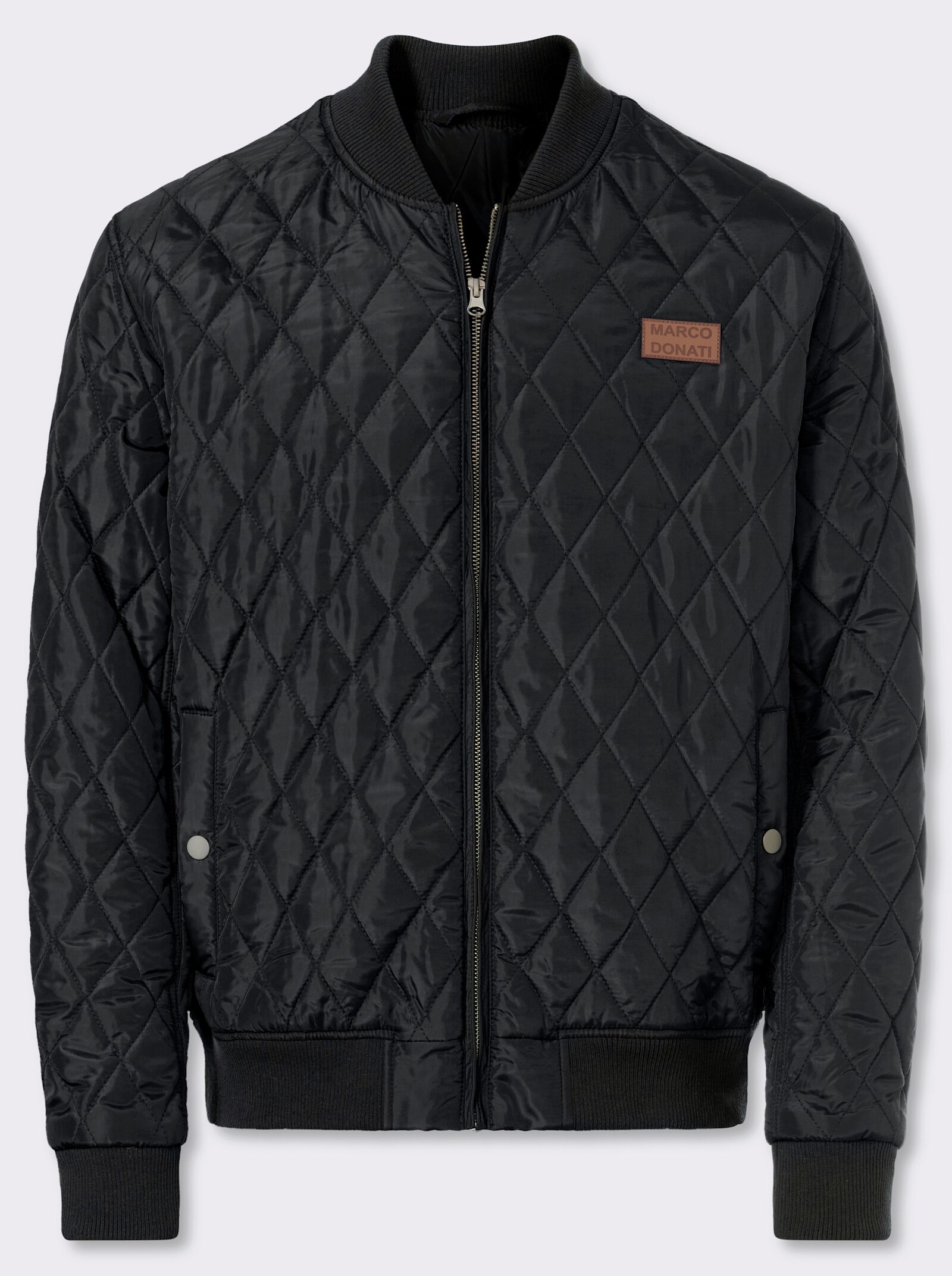 Marco Donati Steppjacke mit Rautensteppung - schwarz