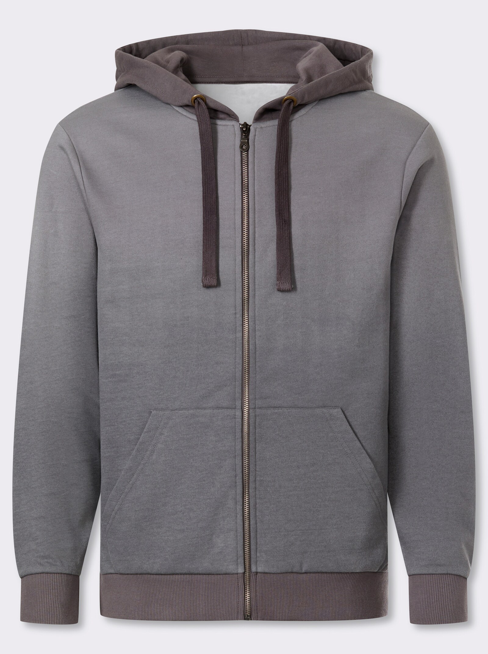 Marco Donati Sweatjacke mit Känguru-Taschen - anthrazit