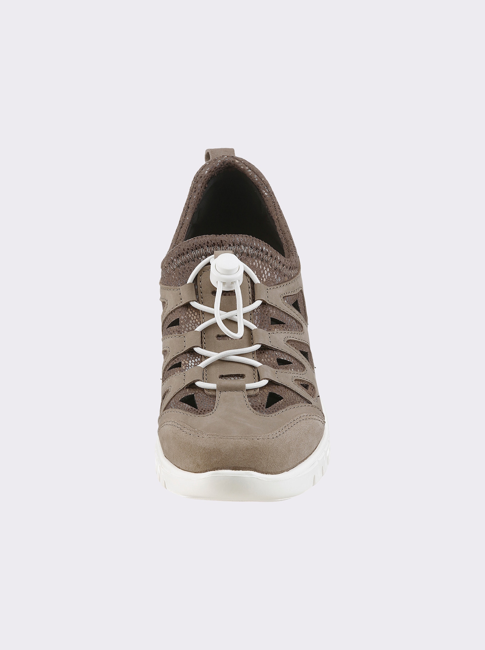 Naturläufer Slipper mit Polsterung - taupe