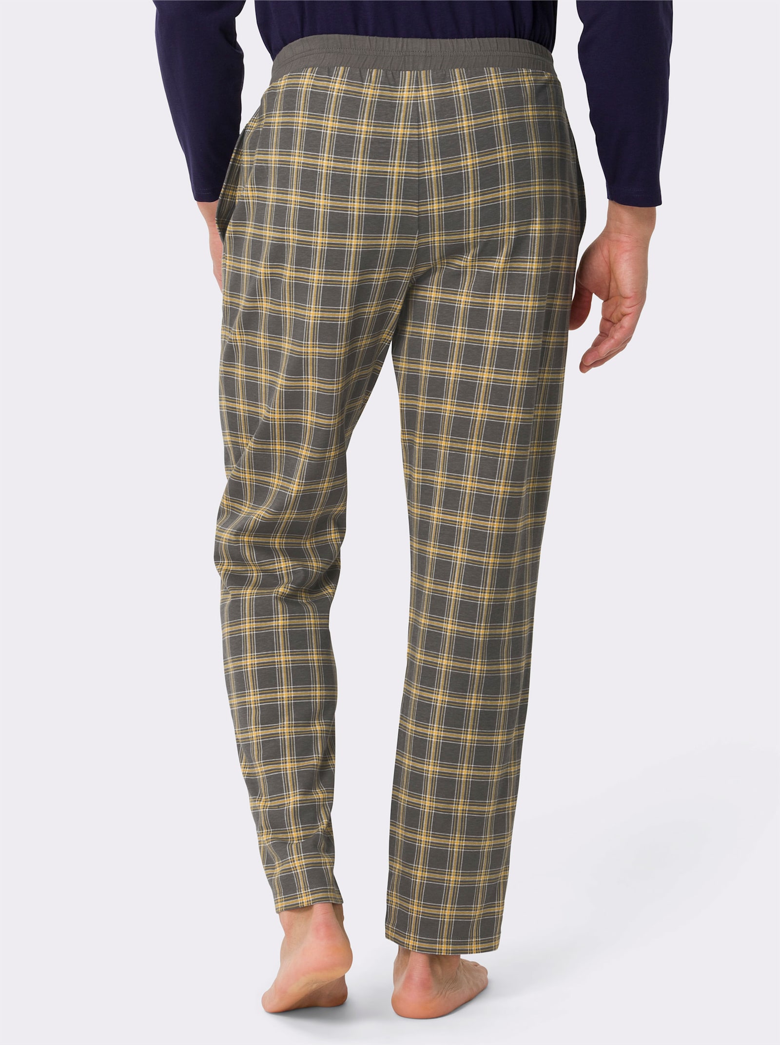 Pyžamové nohavice - Antracitové károvanie