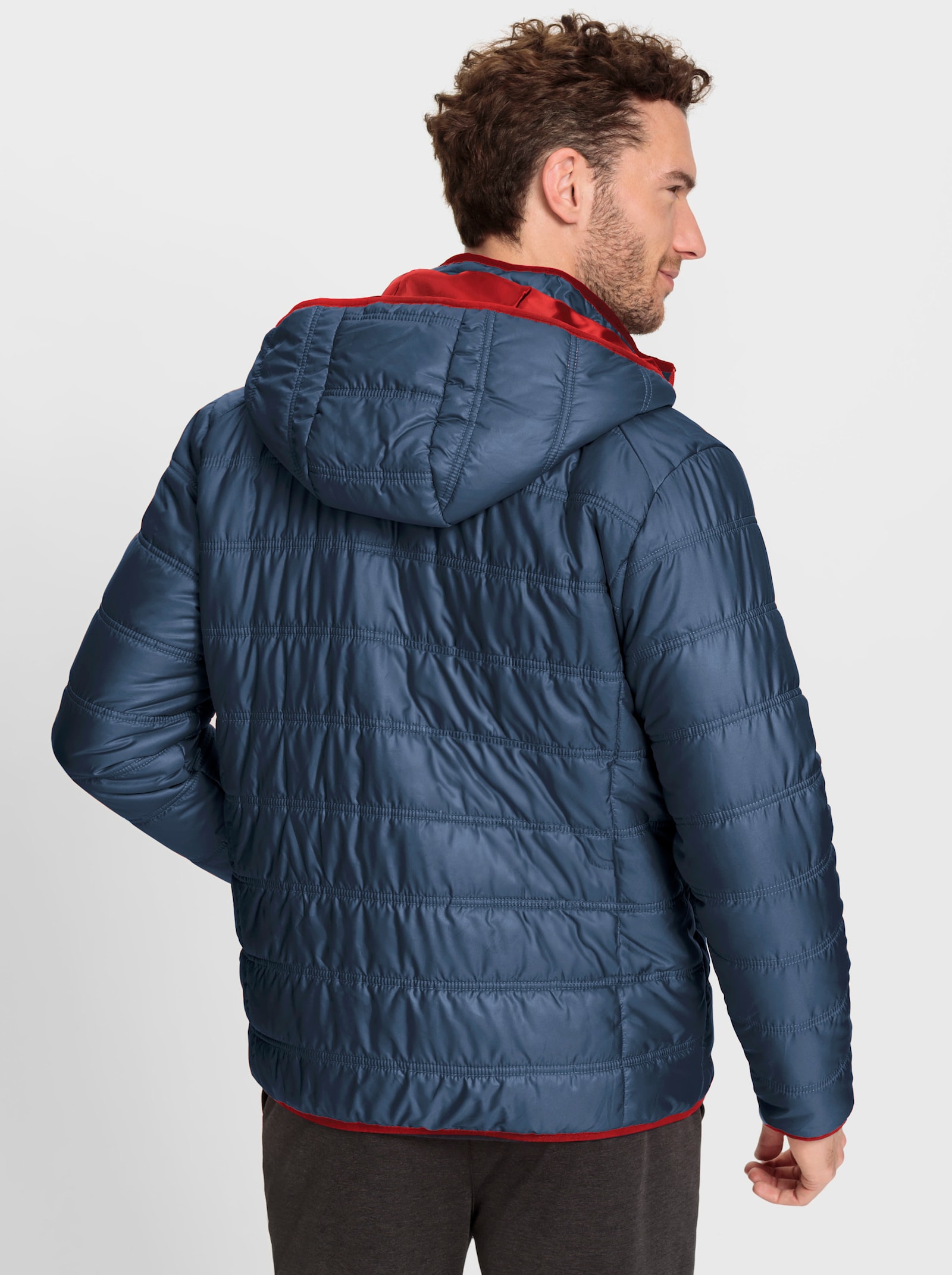 Catamaran Sports Steppjacke mit 3 Innentaschen - dunkelblau-rot