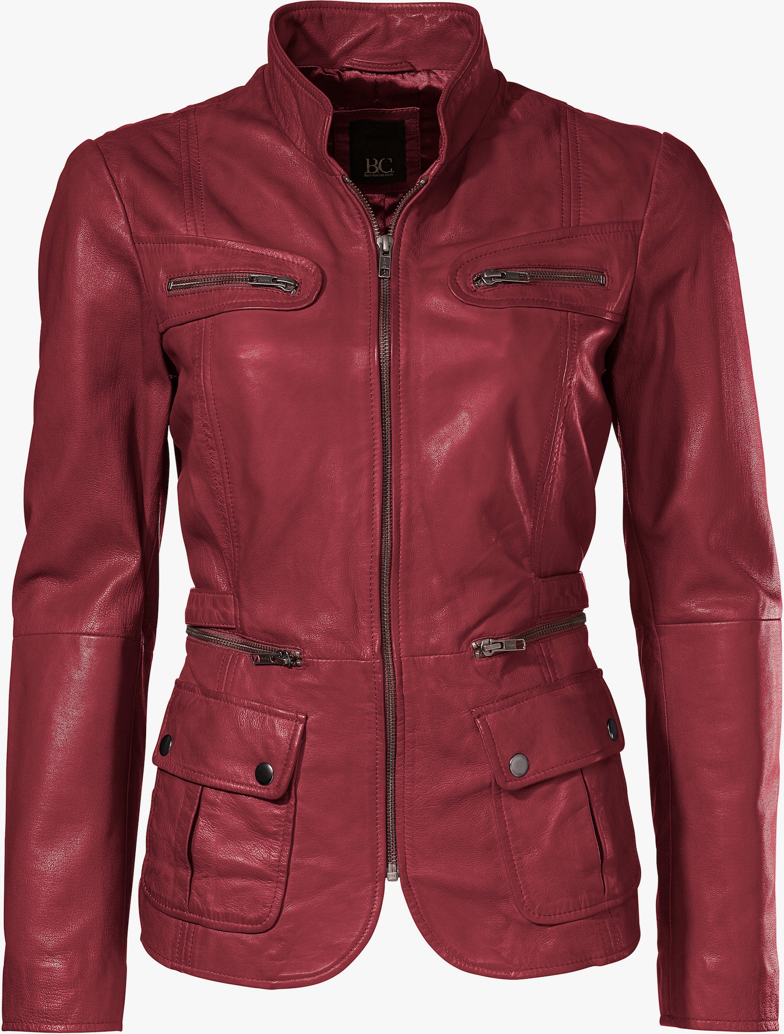 heine Leren jack in used-look - rood