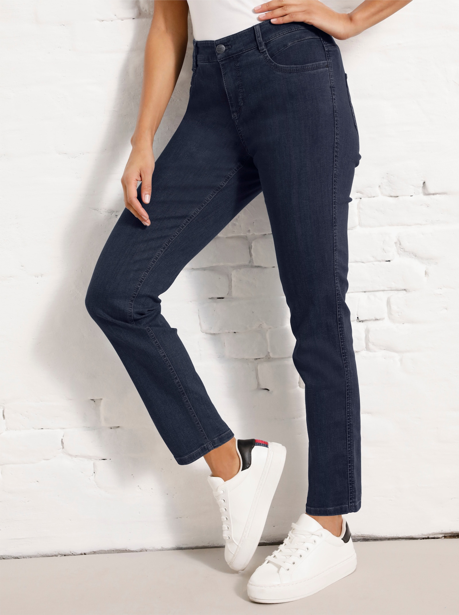 Ascari Stretchjeans in strak model - dark-blue