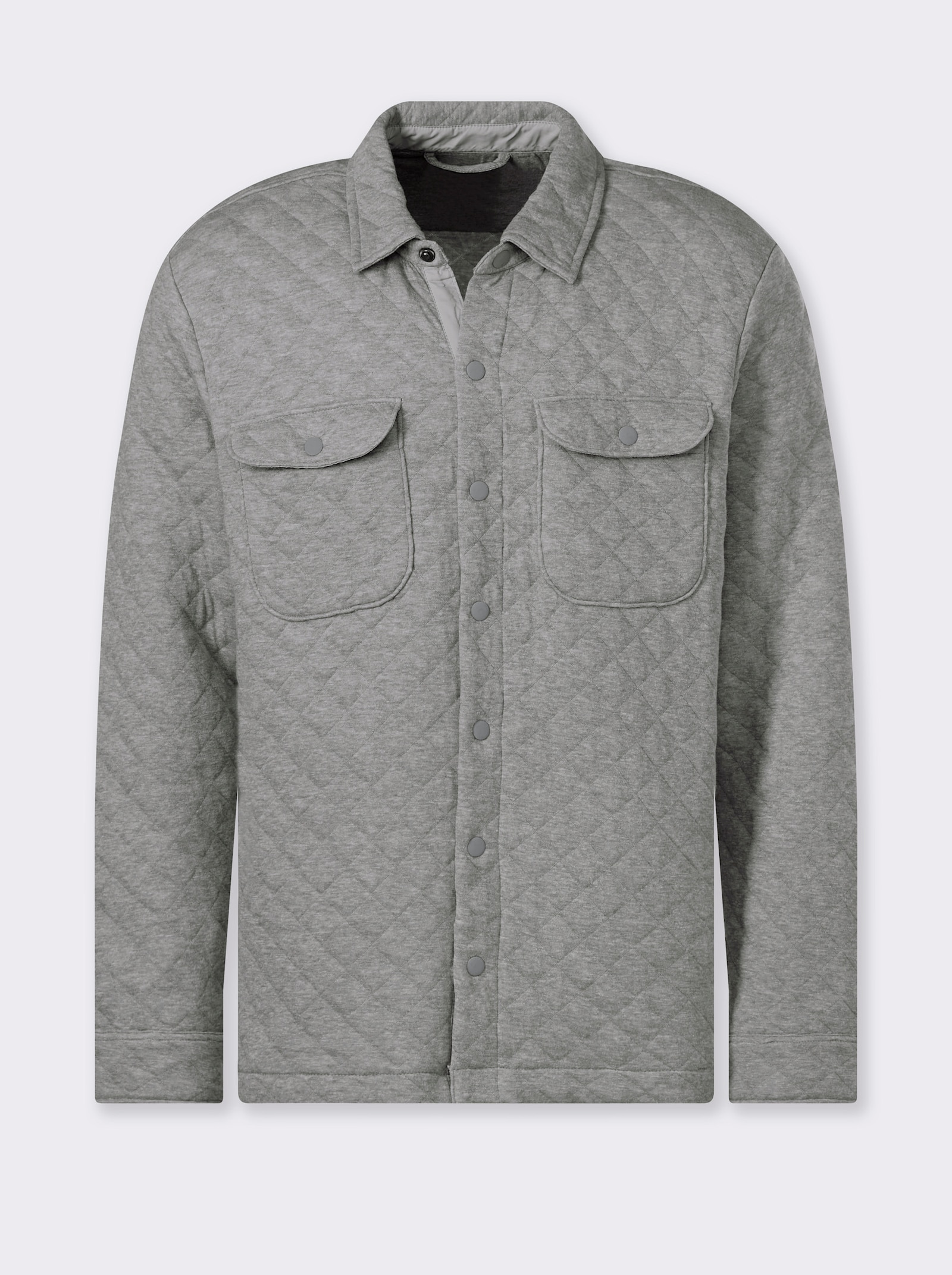 Marco Donati Jacke für die Übergangszeit, leicht wattiert - grau-meliert